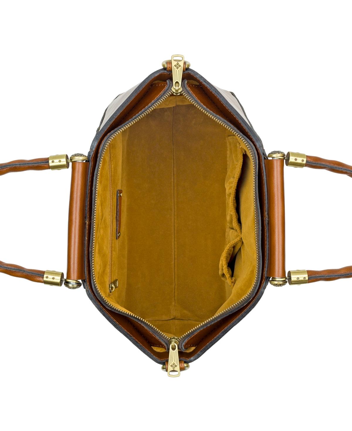 Clearance rochelle medium logo and leather satchel Clearance