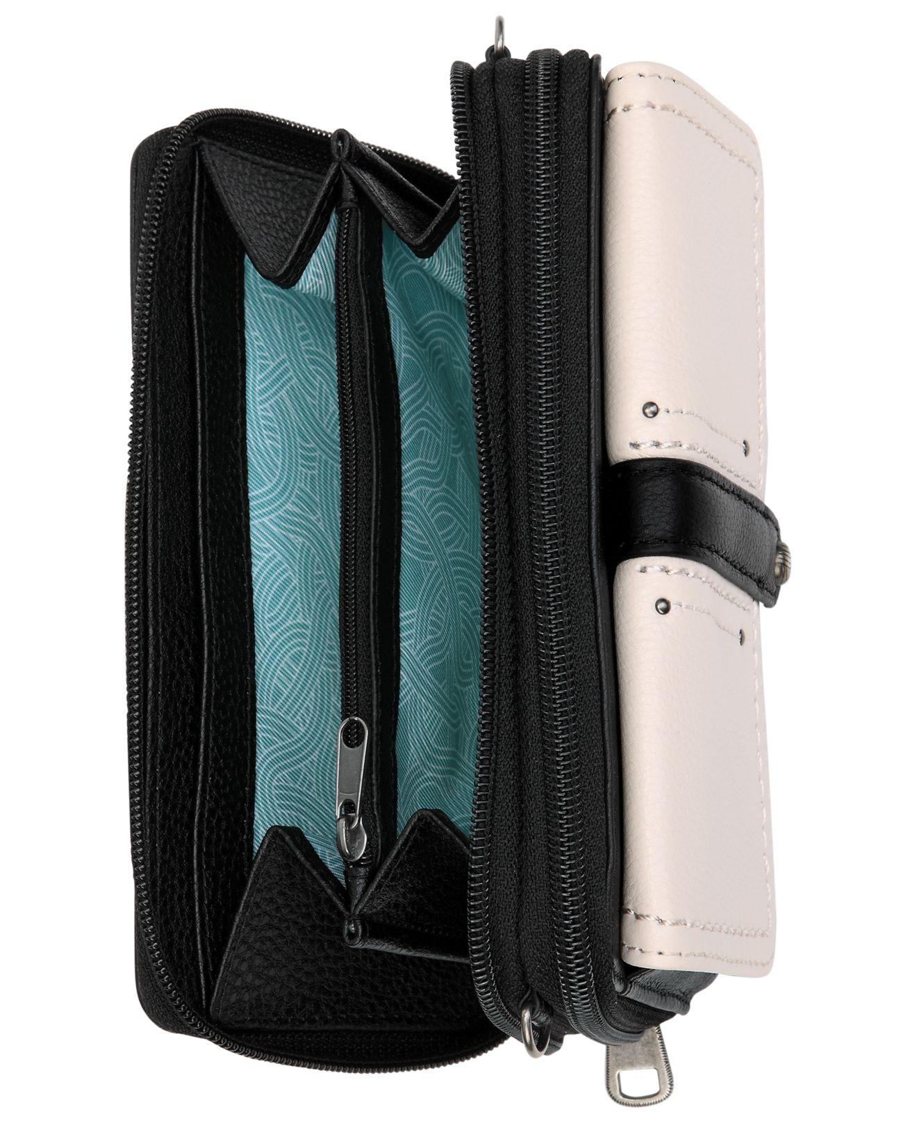 the sak sequoia smartphone leather crossbody wallet