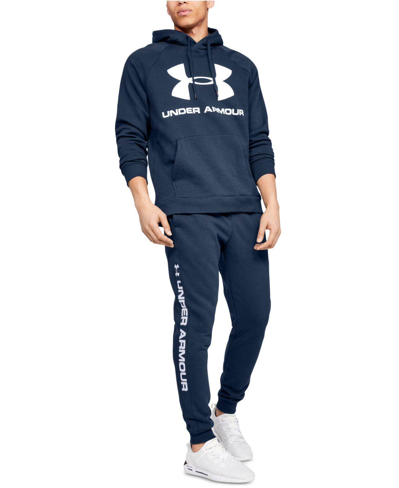 ua rival fleece logo joggers
