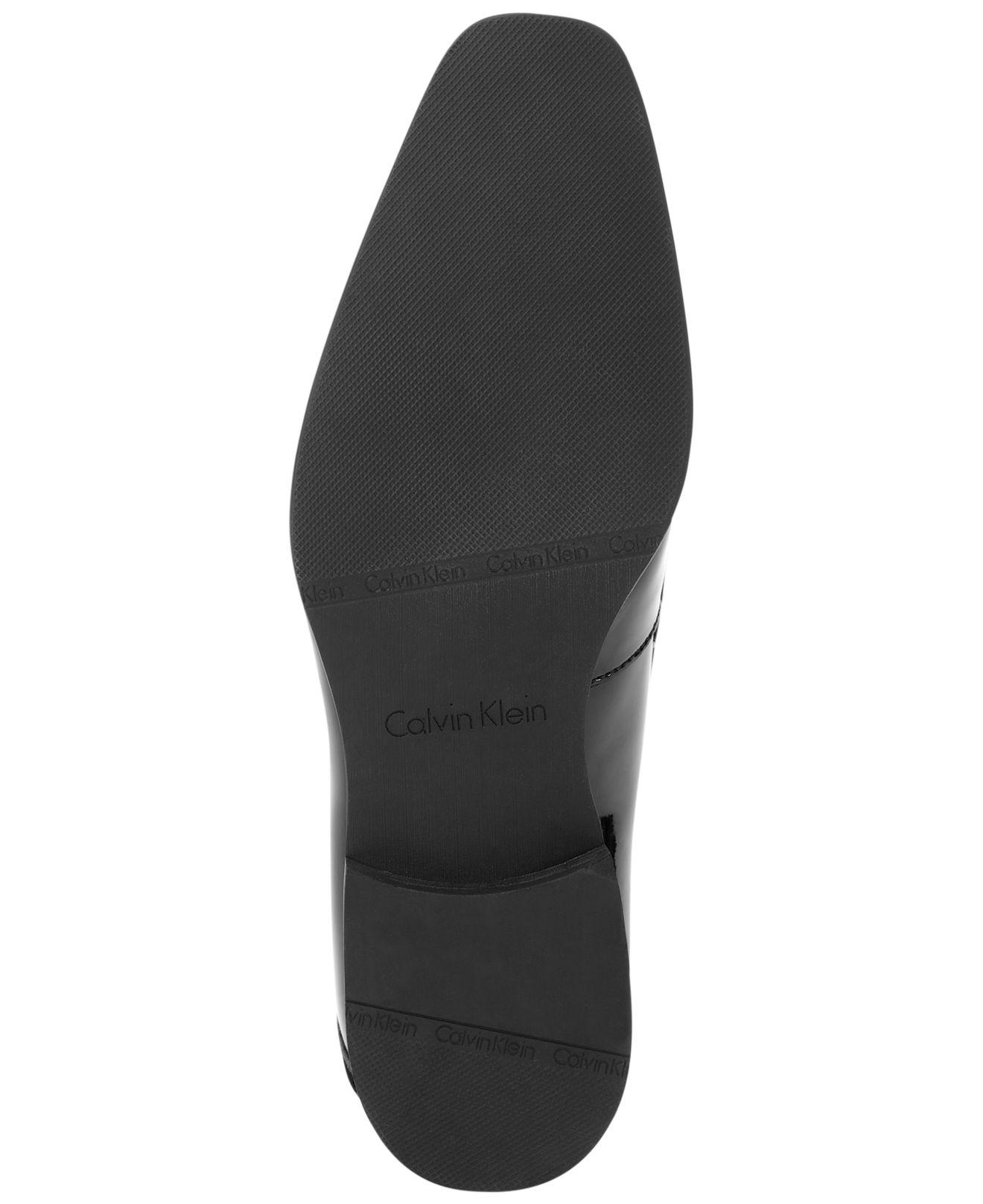 Calvin Klein Bernard Slip-on Dress Shoes in Black for Men | Lyst