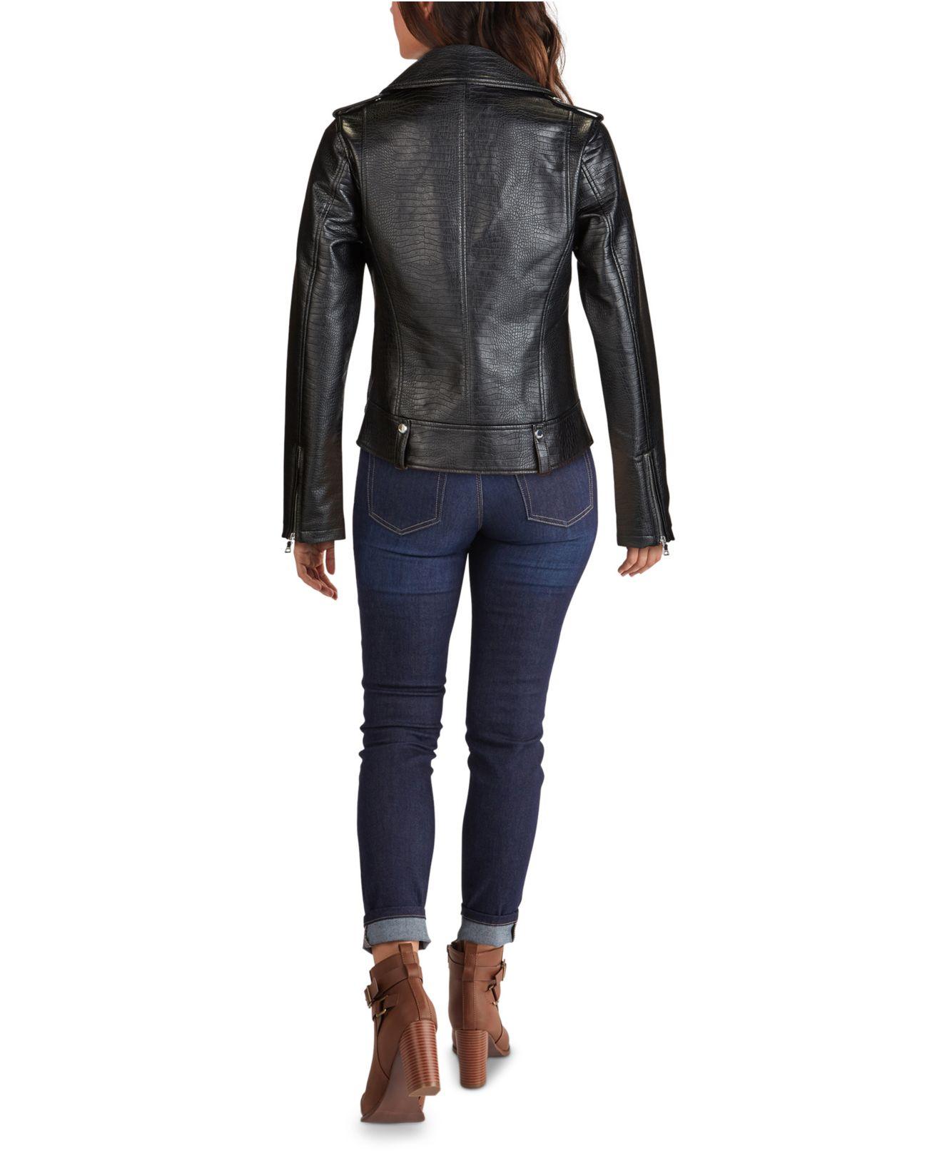 macys leather jacket