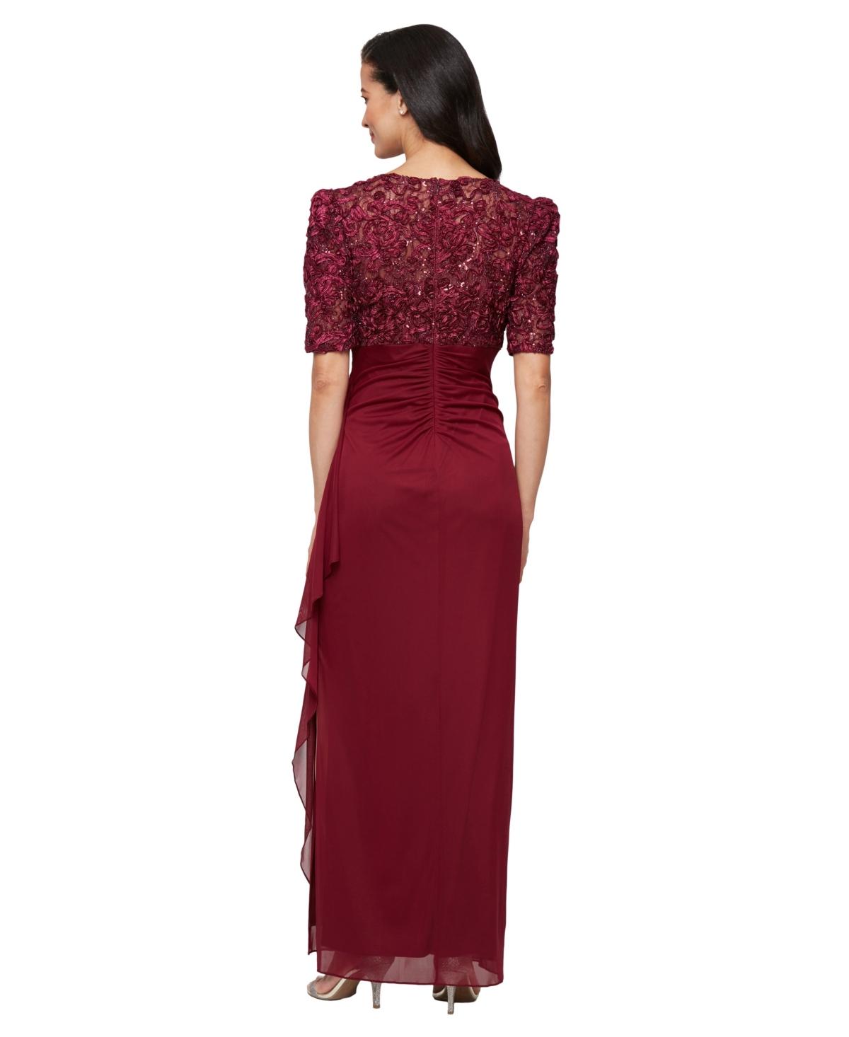 green emerald velvet dress Alex Evenings 8266685
