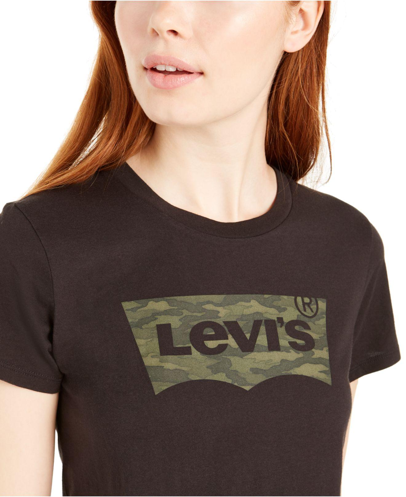 levis black logo t shirt