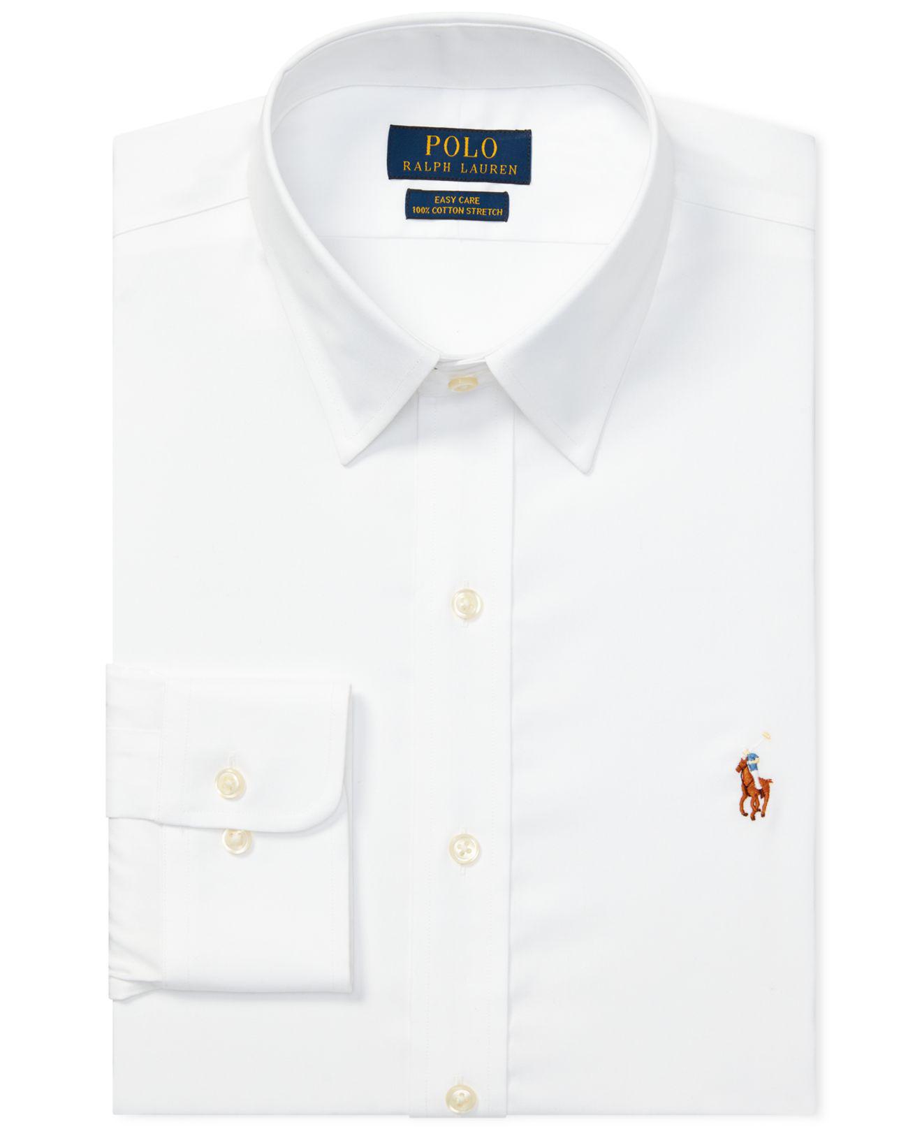 Lyst - Polo Ralph Lauren Classic-fit Easy-care Dress Shirt in White for Men