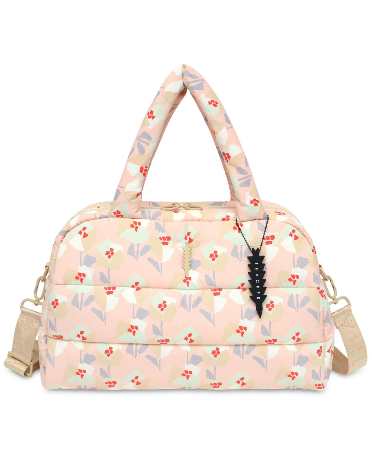 thacker Quinn Puffy Quilted Duffle Bag in Pink