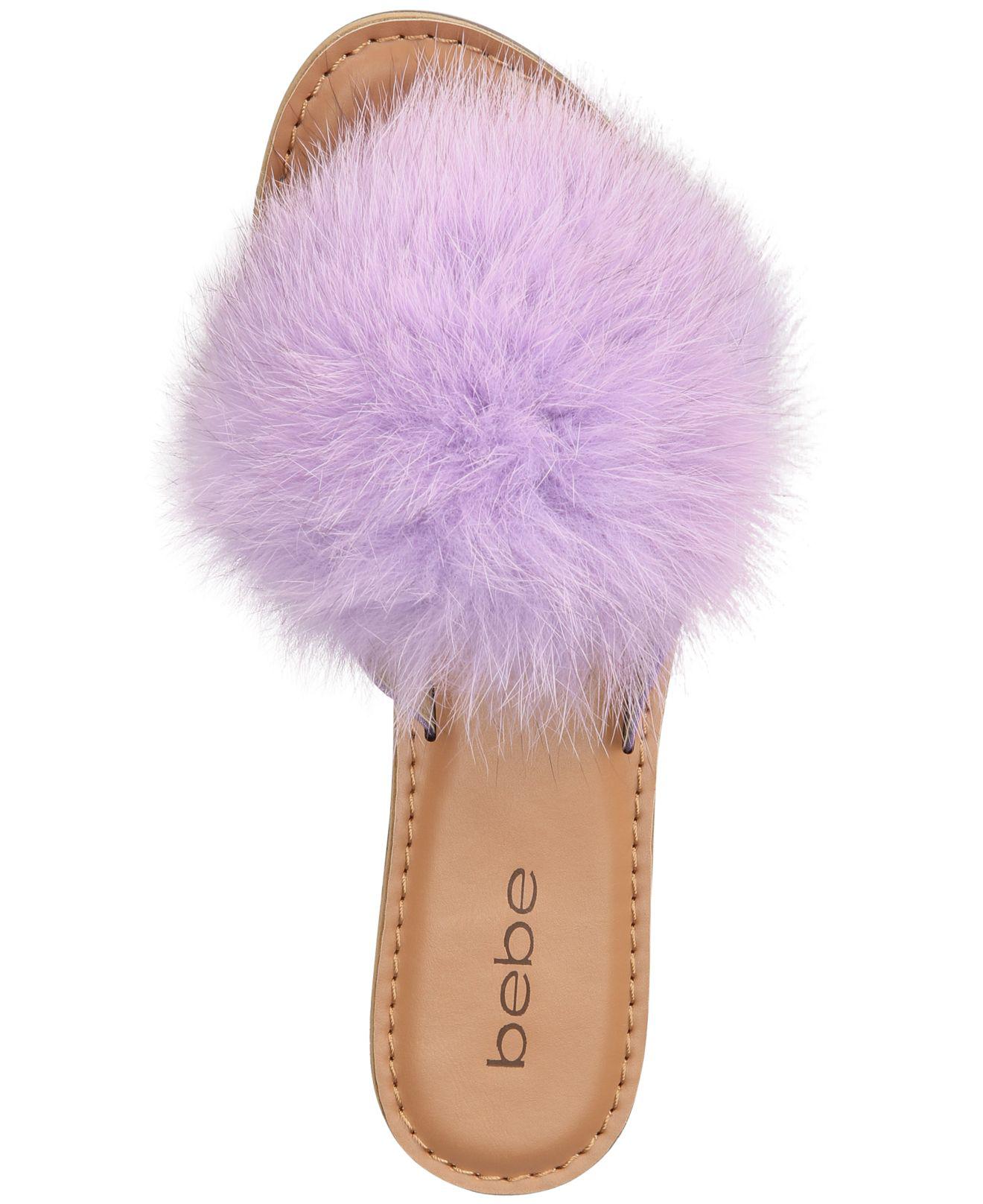 bebe katerina pom pom thong flat sandals