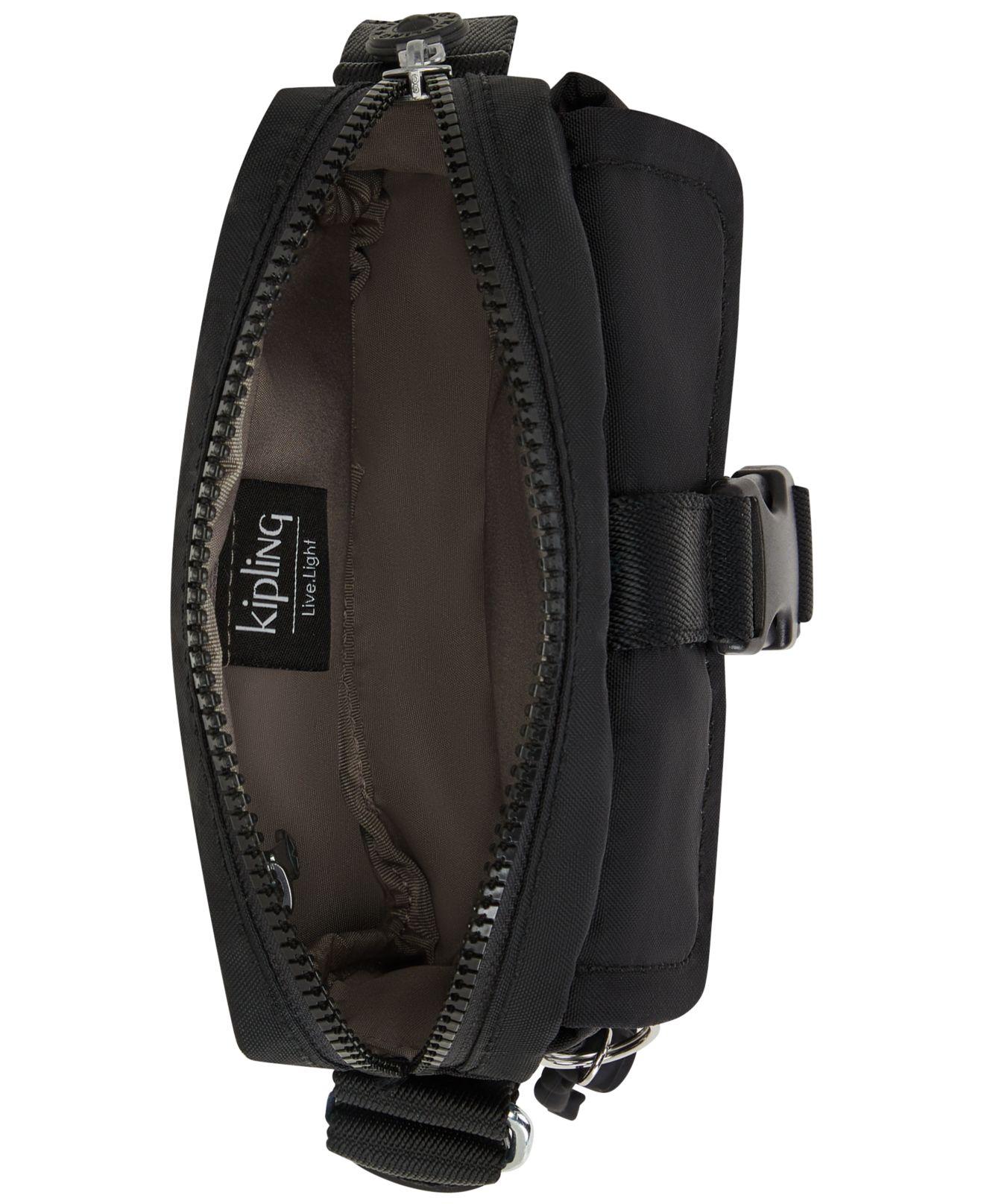 Kipling Desta Nylon Mini Zippered Crossbody Bag in Black | Lyst