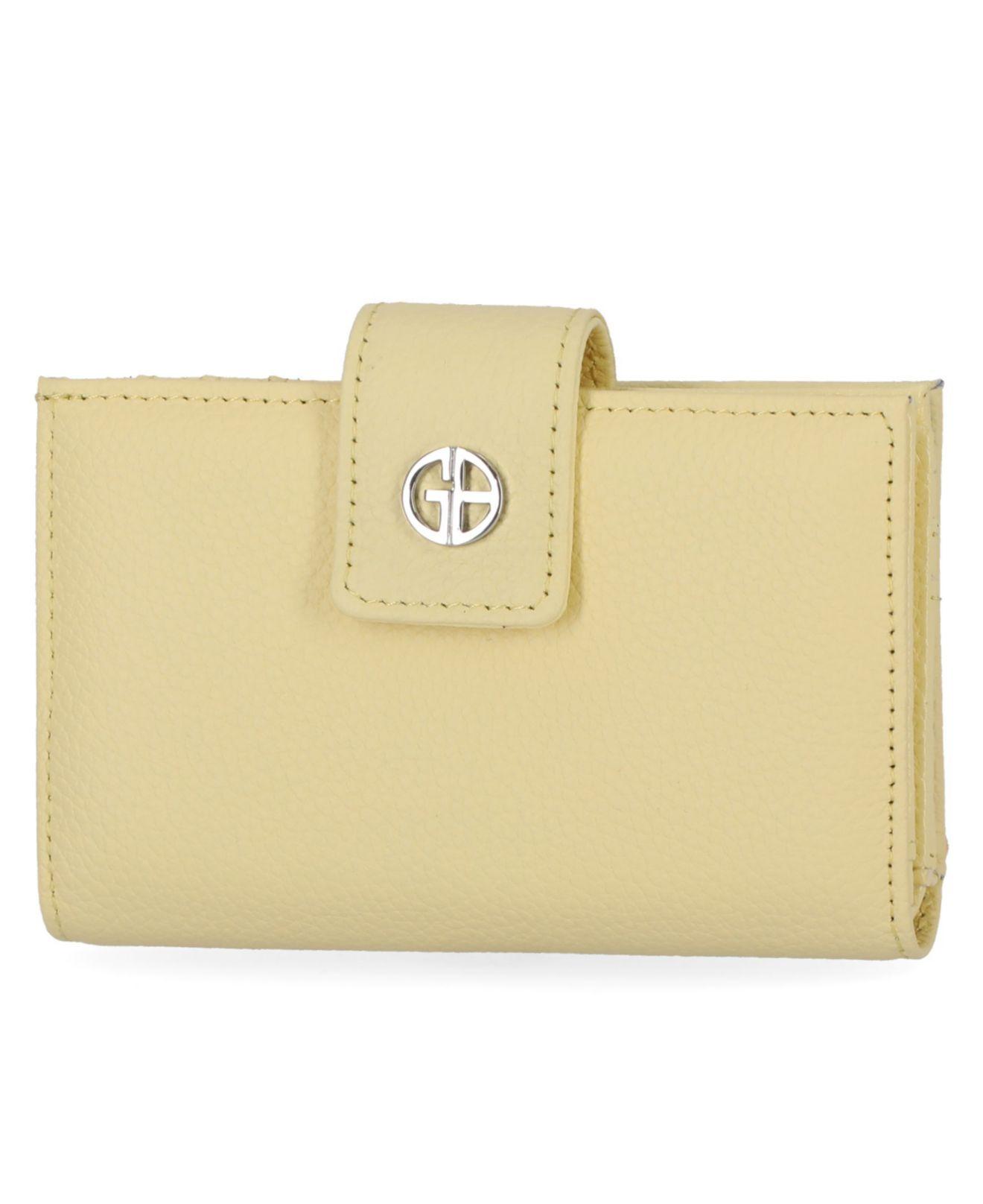 Giani Bernini Pebble Leather Receipt Wallet, Created For Macy's in Green