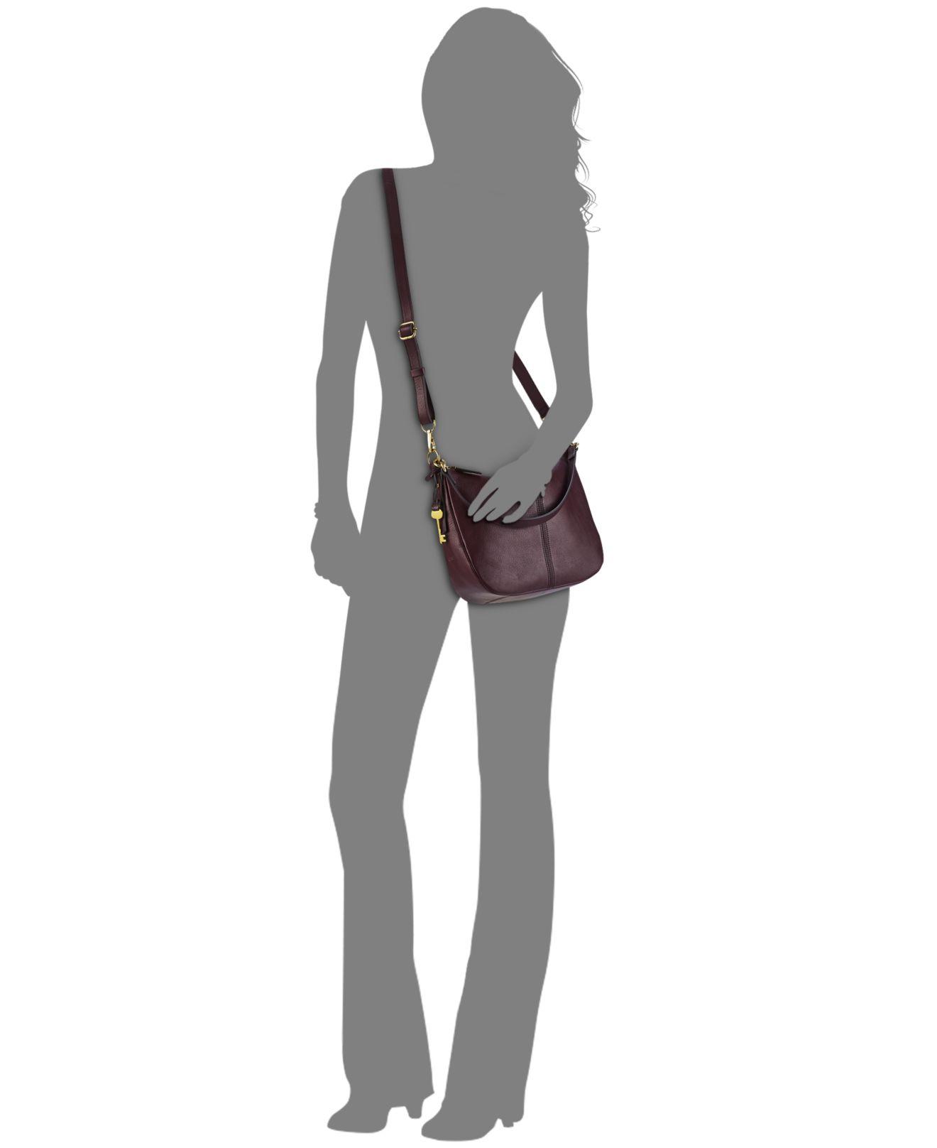 Fossil Jolie Leather Crossbody in Purple Lyst