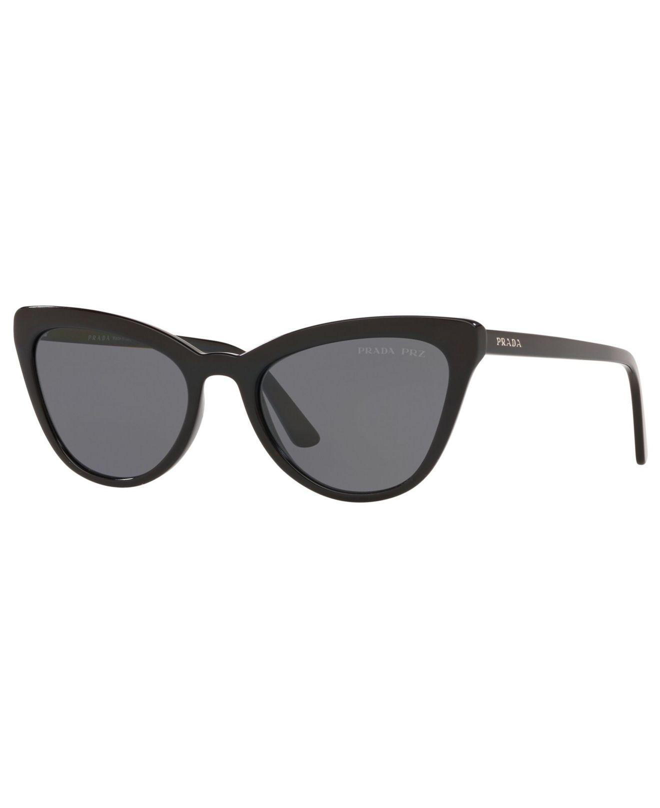Prada Polarized Sunglasses in Black Lyst