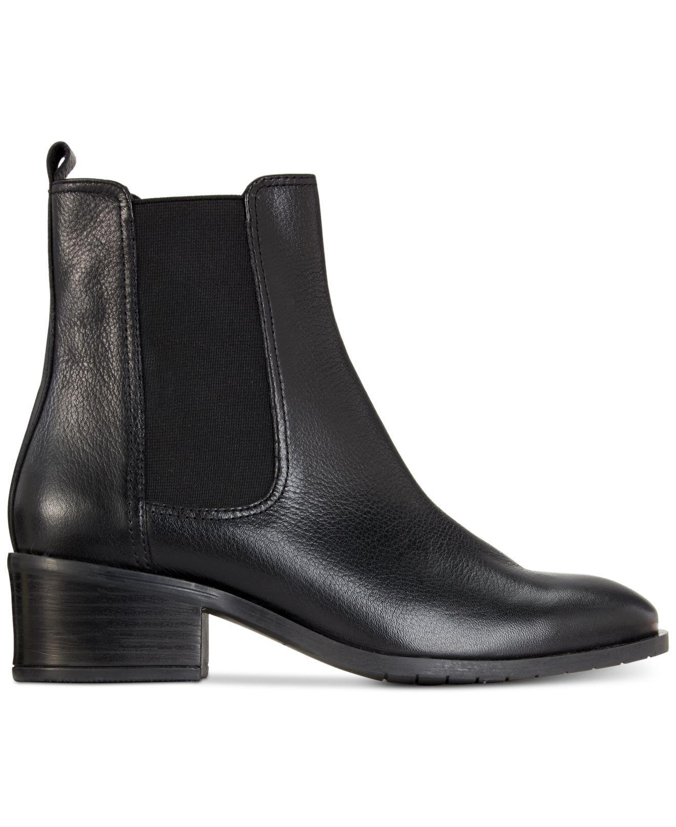 Kenneth Cole Reaction Leather Salt Chelsea Booties in Black - Save 69% ...
