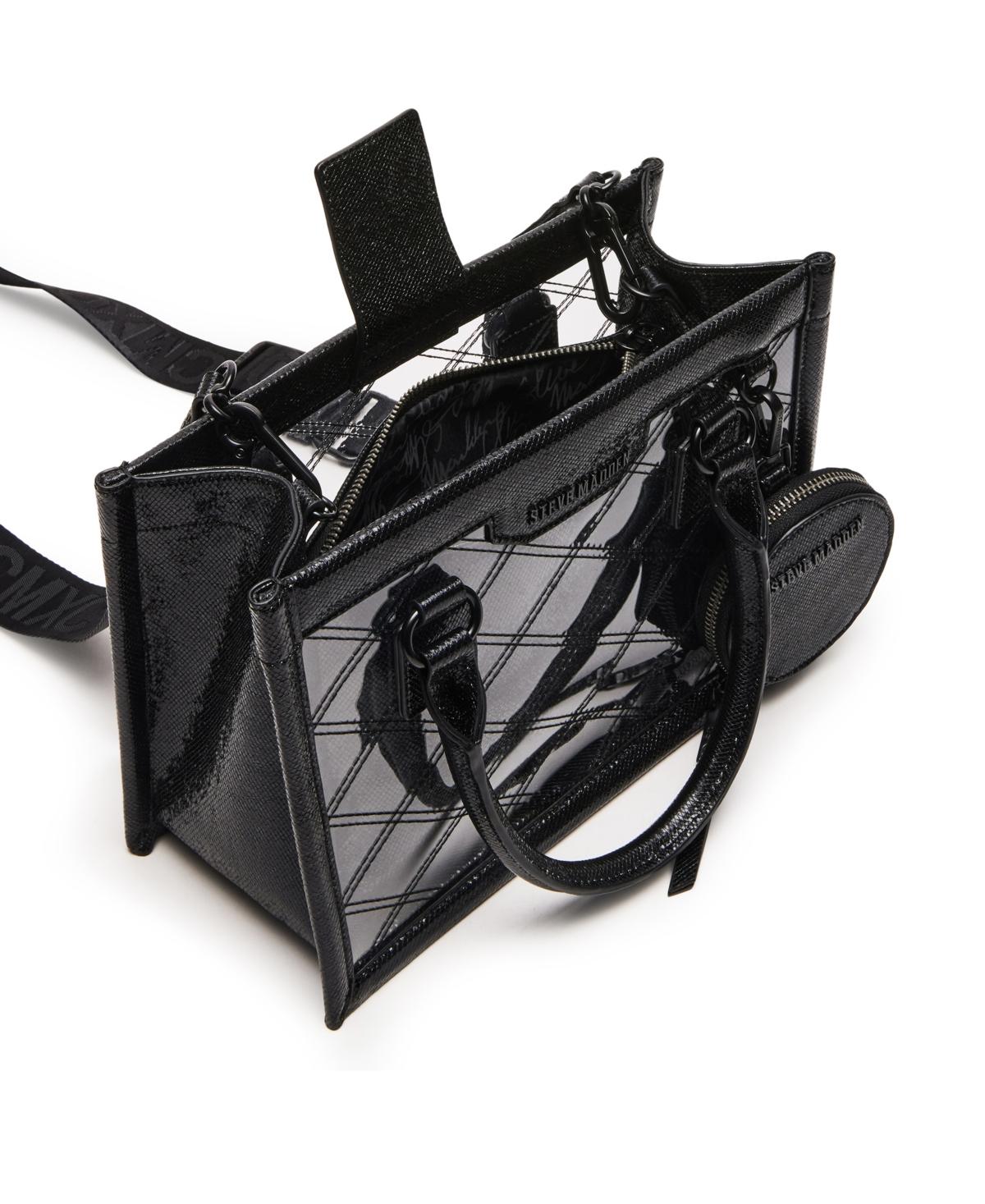 Steve Madden Celene Clear Box Tote in Black Lyst