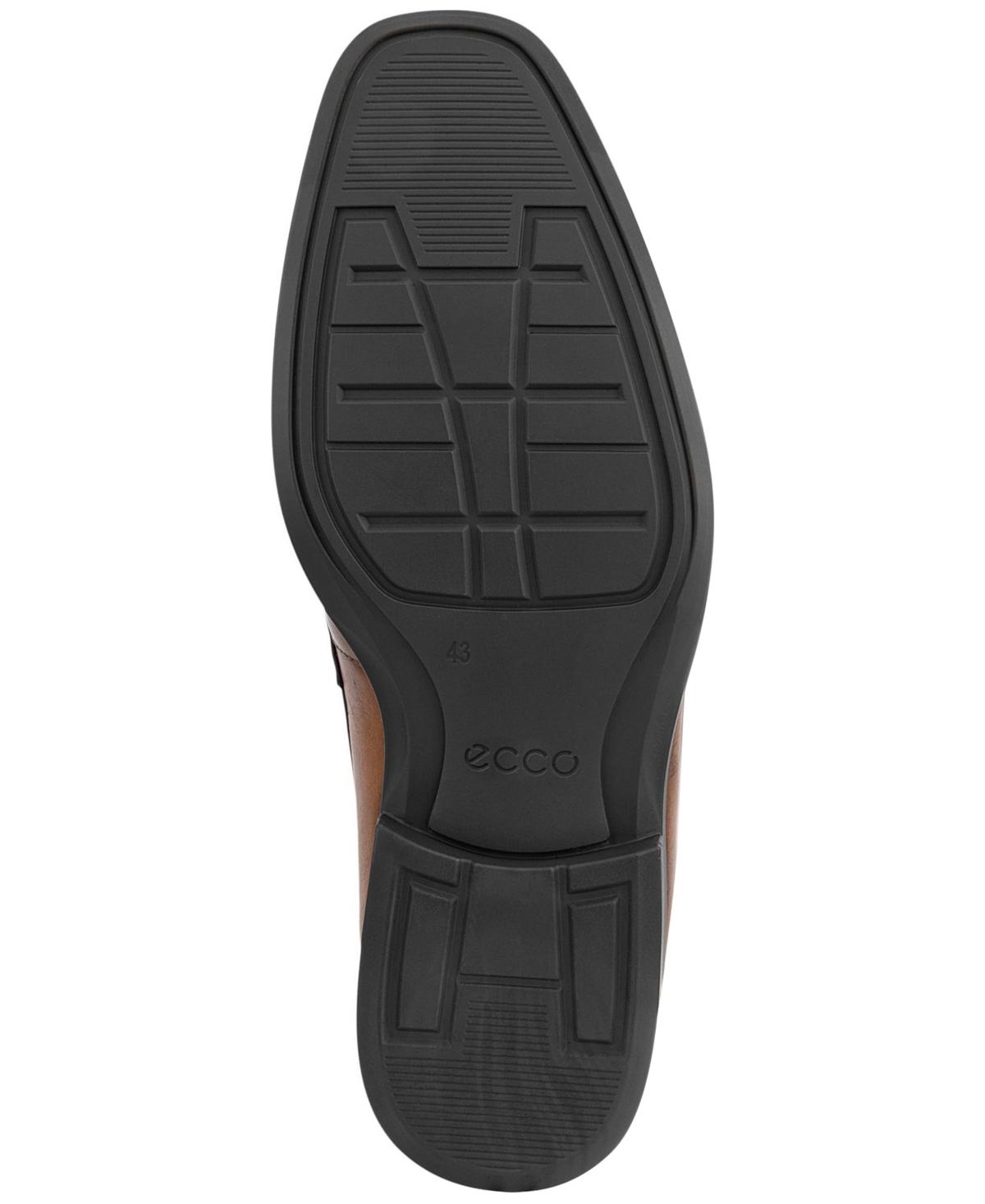Ecco Brown Slip-On Loafers with Penny Strap Men main image 4