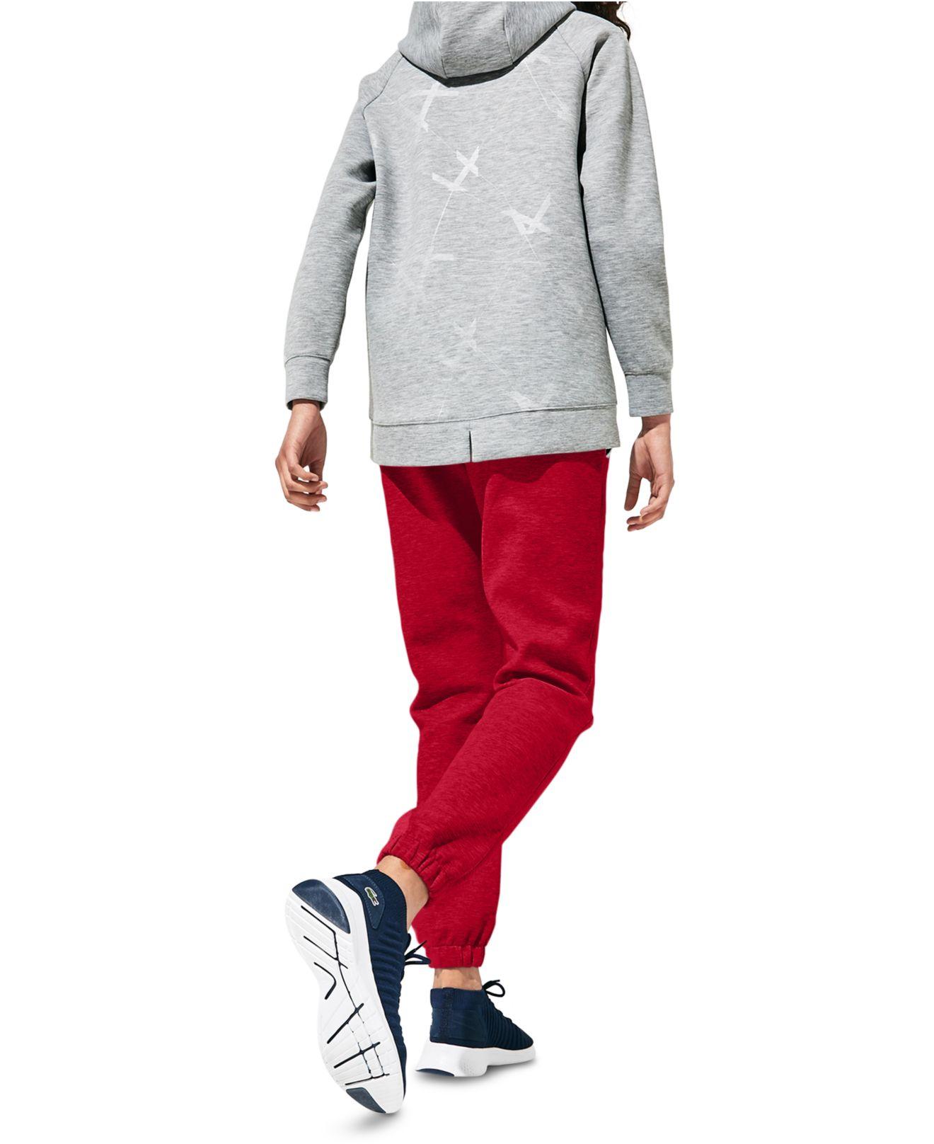 lacoste tape woven track pants junior