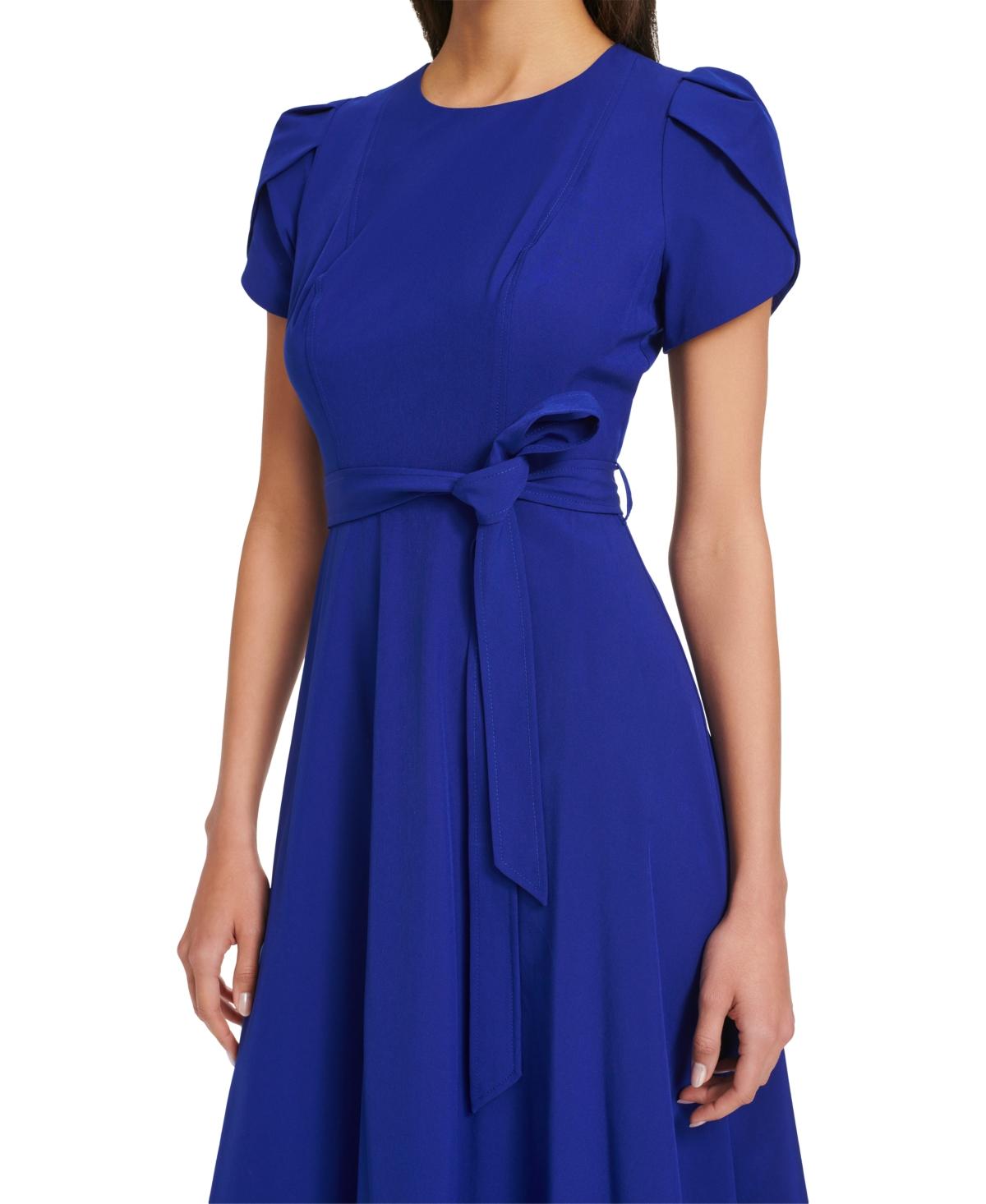 calvin klein illusion-sleeve a-line dress Shoreline Mini Dress (Black) - CHARCOAL EXCLUSIVE main image 0