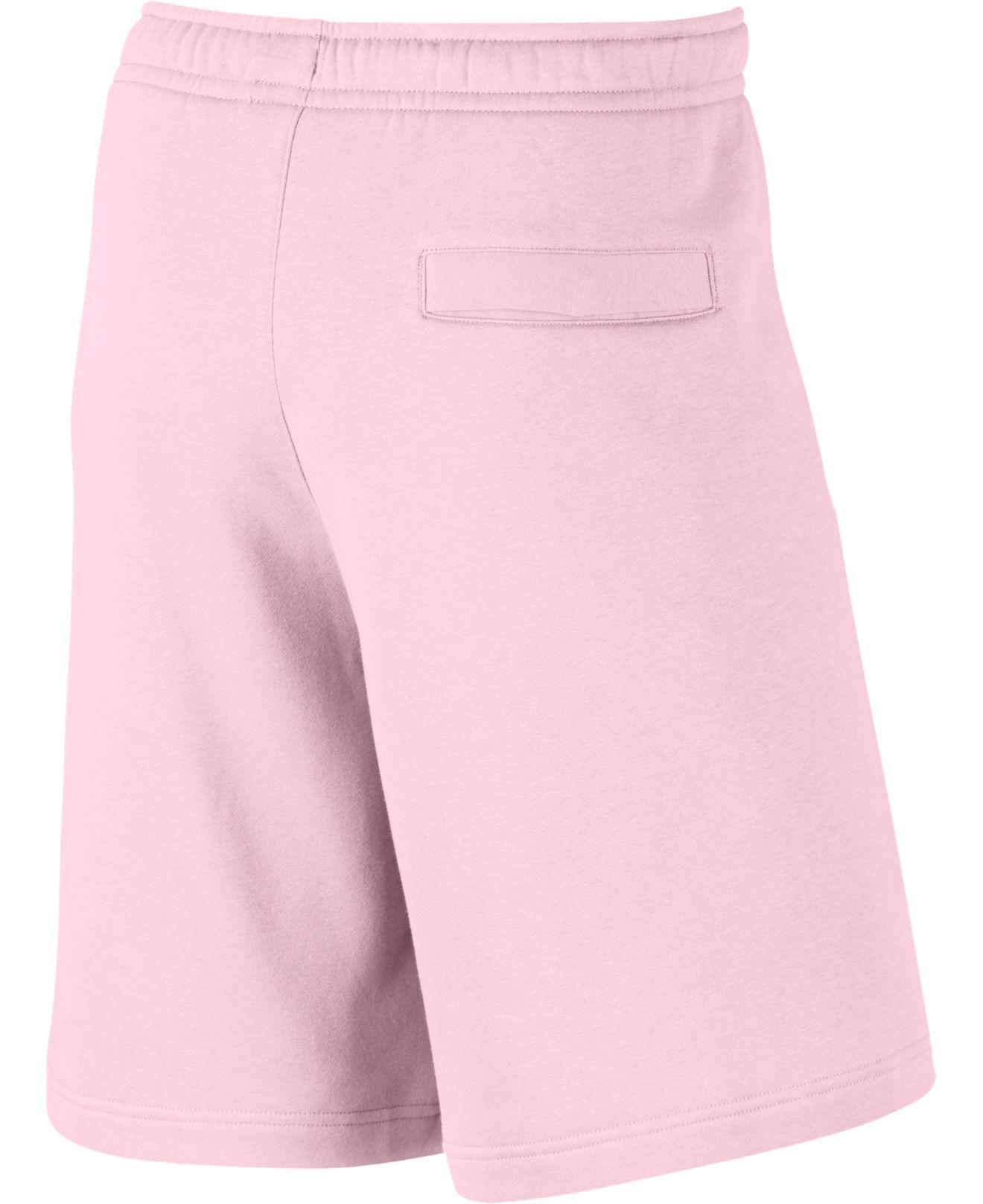 pink nike cotton shorts
