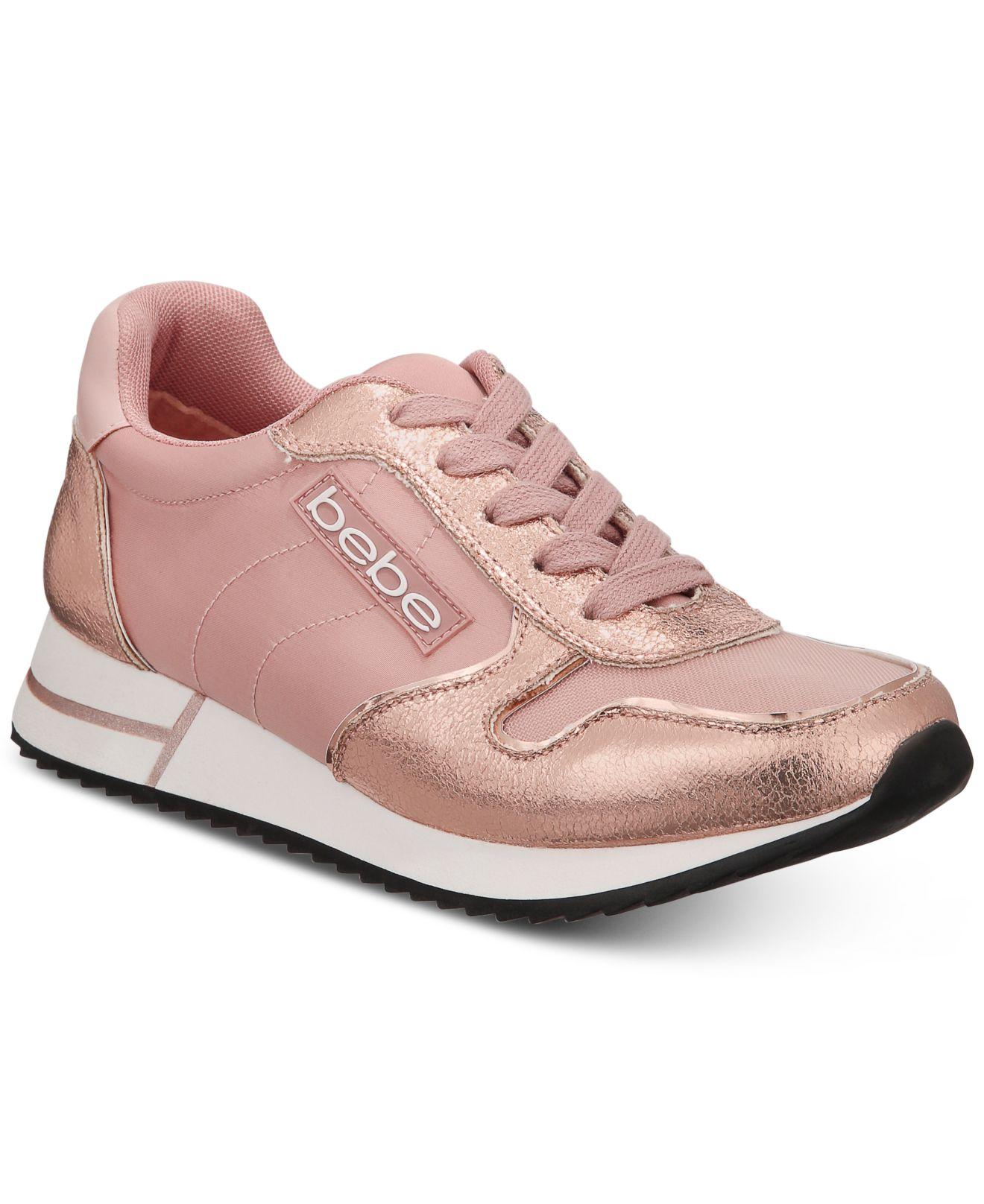 bebe sneakers rose gold