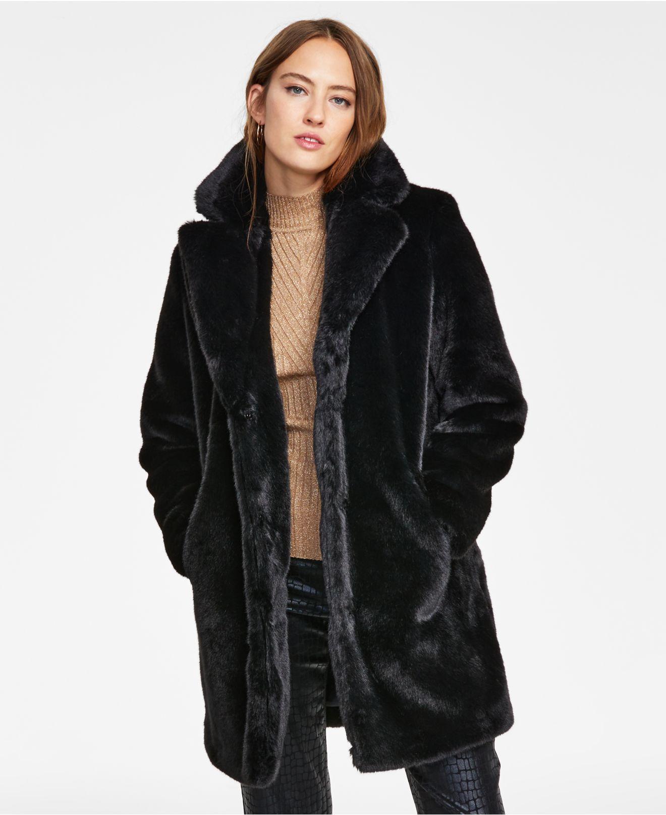 INC International Concepts Long Faux-fur Chubby Coat, Created For Macy ...