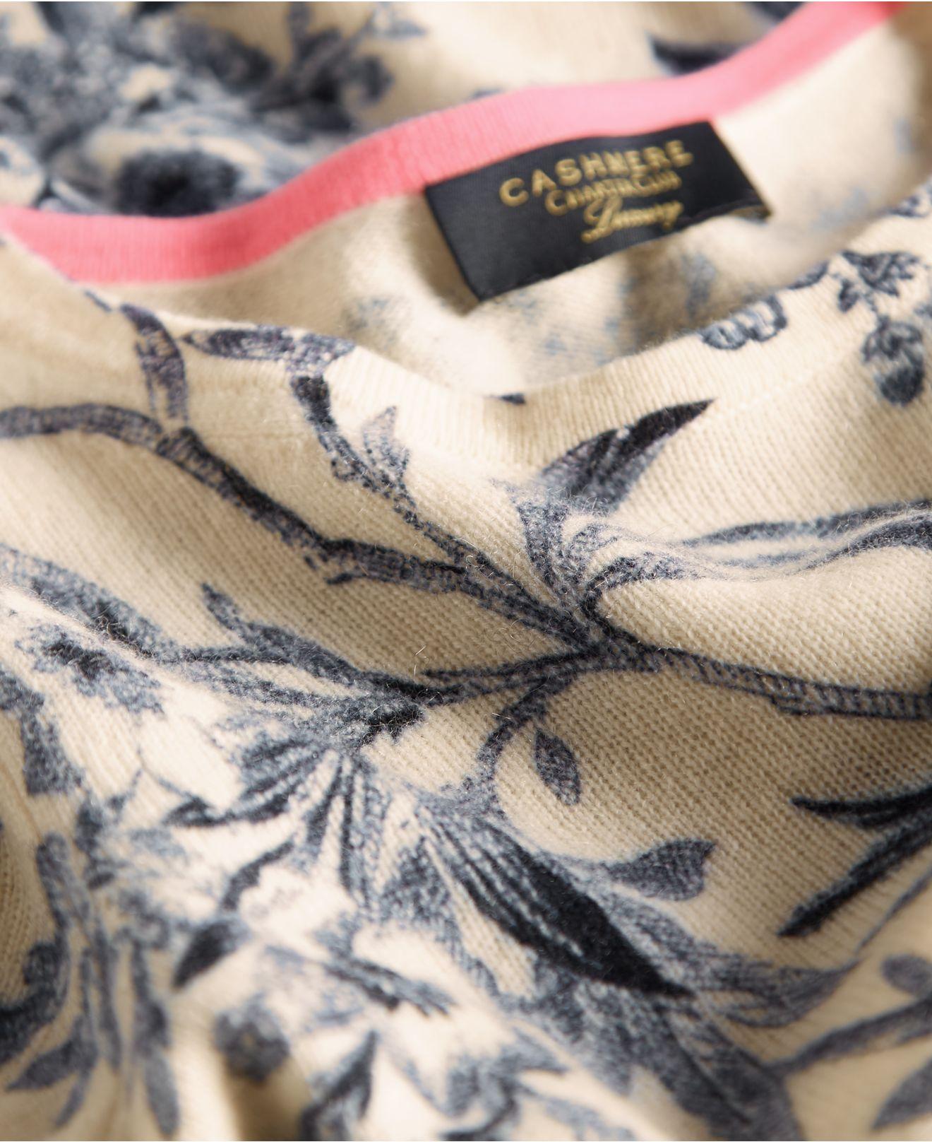 Charter Club Toile print Cashmere Sweater Shorts Created For