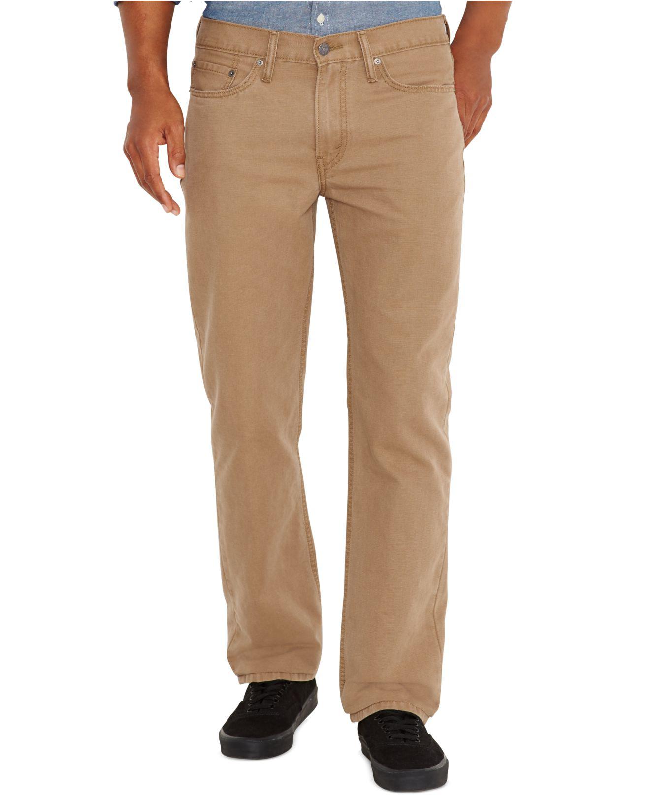 Levi's 514 Straight Fit Padox Canvas Twill Pants in Natural for Lyst