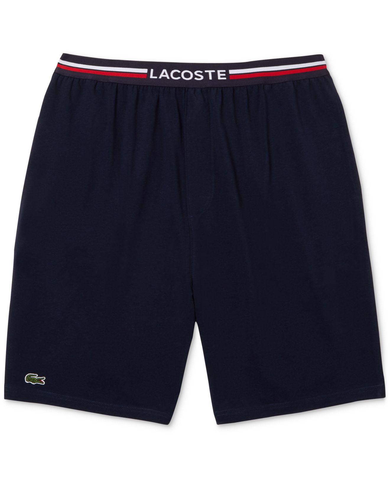 lacoste knit shorts