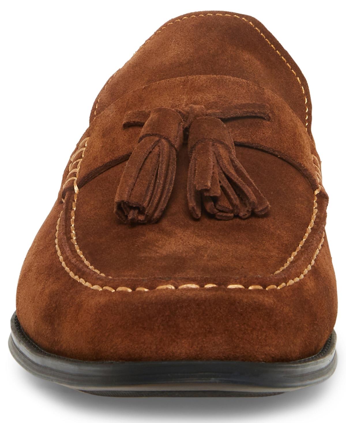 Hall Madden Men\'s Brown Suede Tassel Loafers Dress Shoes US Size 11 EU 44 ONDRE Tan Suede Tassel Slip-On Men main image 4