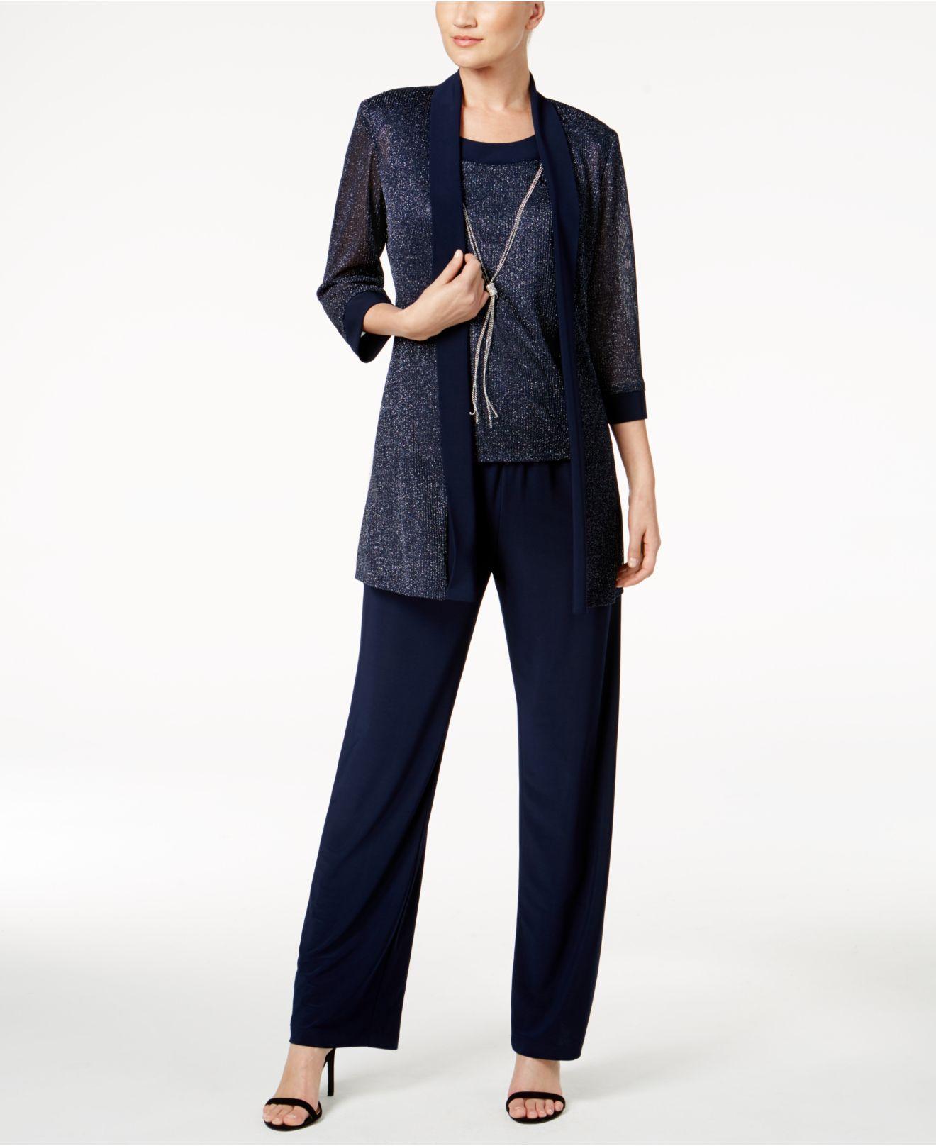 r and m richards petite pant suits