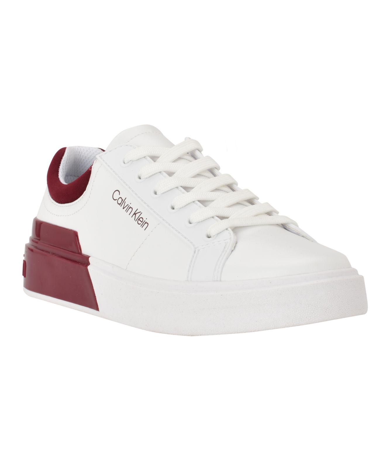 Calvin Klein Berna Lace-up Sneakers in White | Lyst