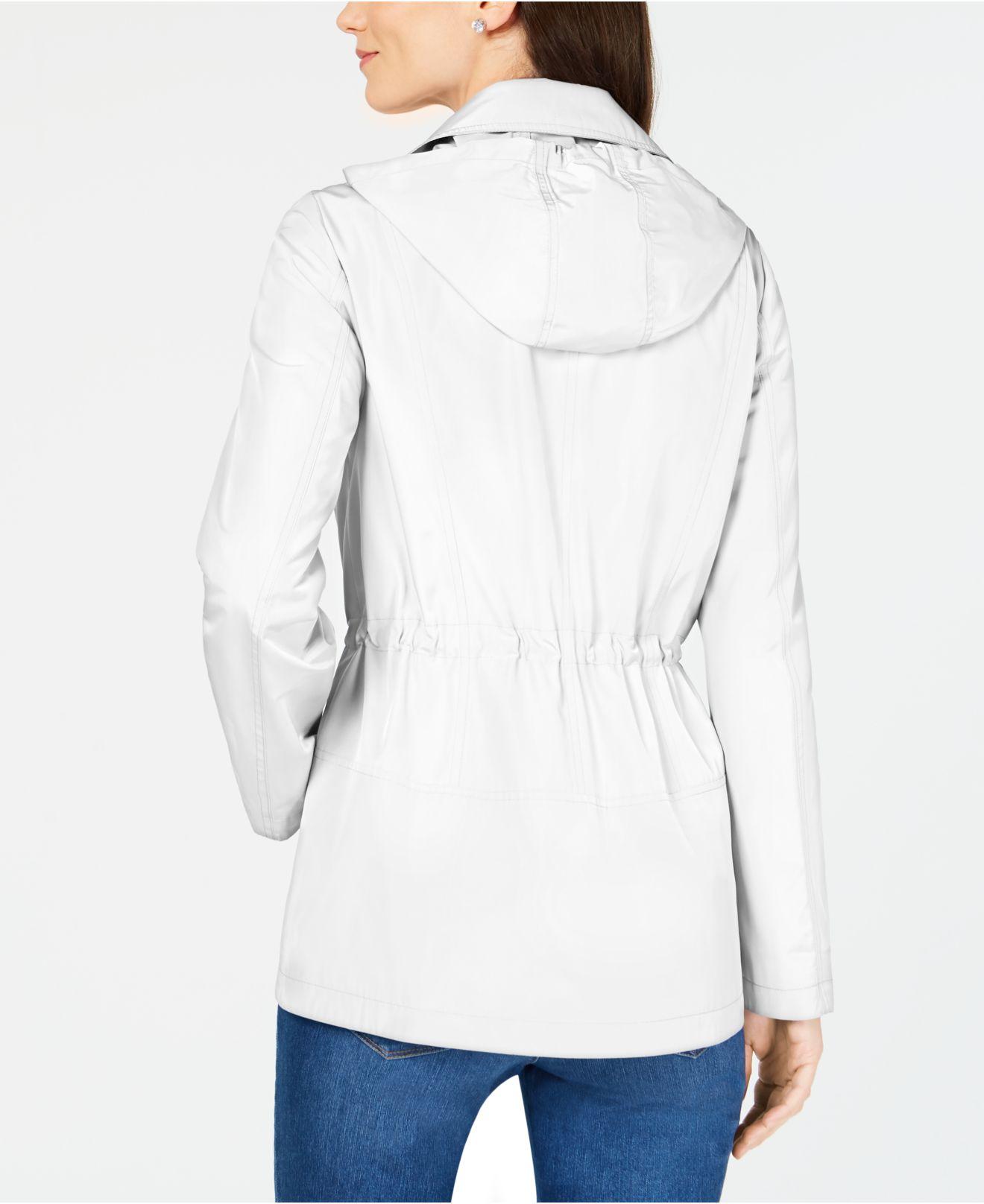 Charter Club Synthetic Waterresistant Hooded Anorak Jacket, Created