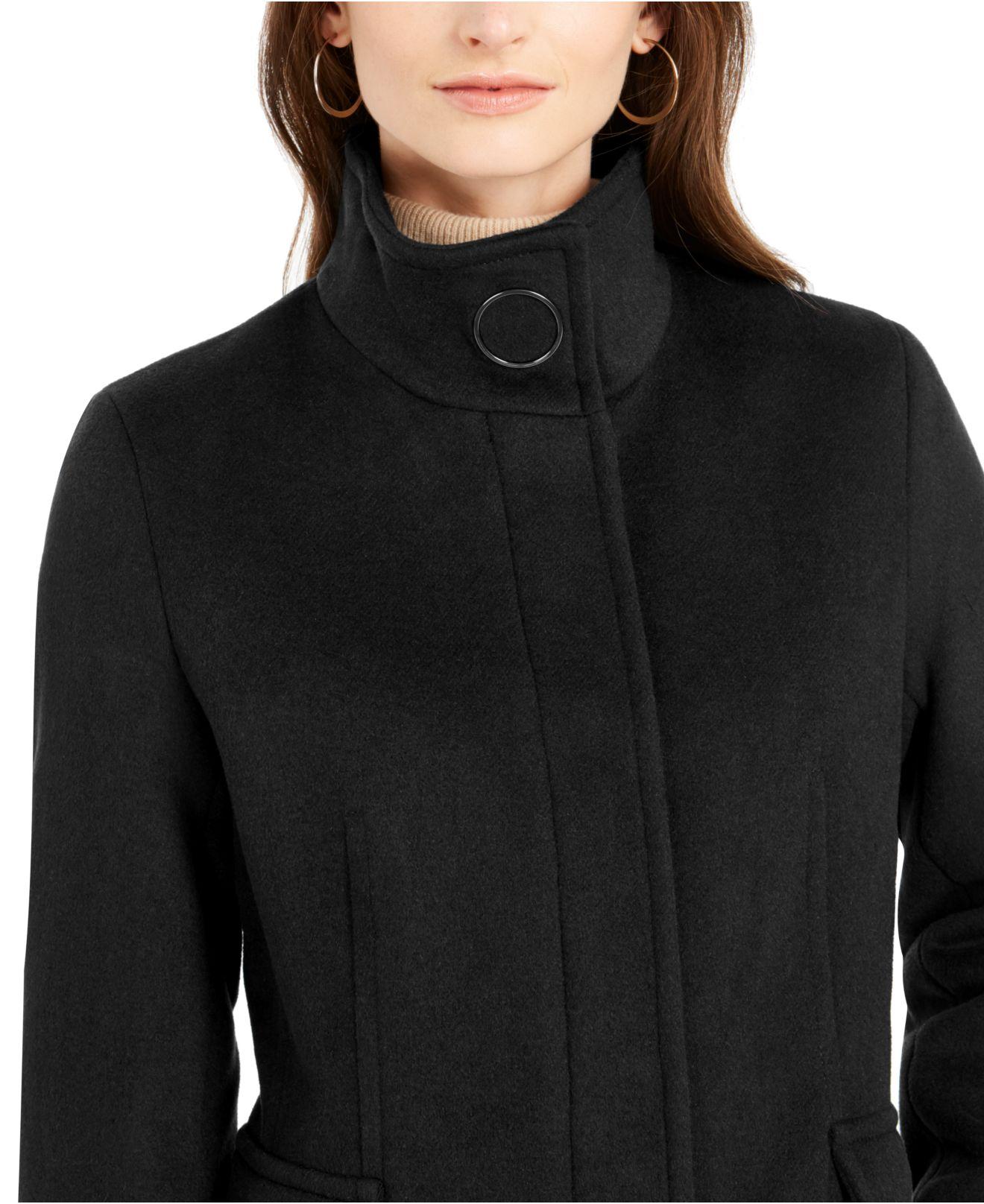 calvin klein stand collar coat