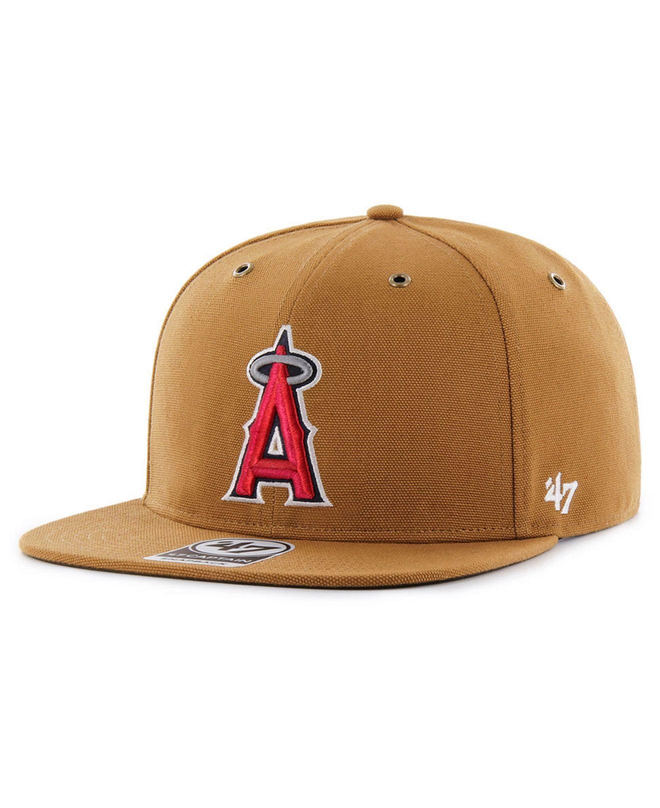 47 Brand Cotton Los Angeles Angels Carhartt Captain Cap in Brown for Men |  Lyst
