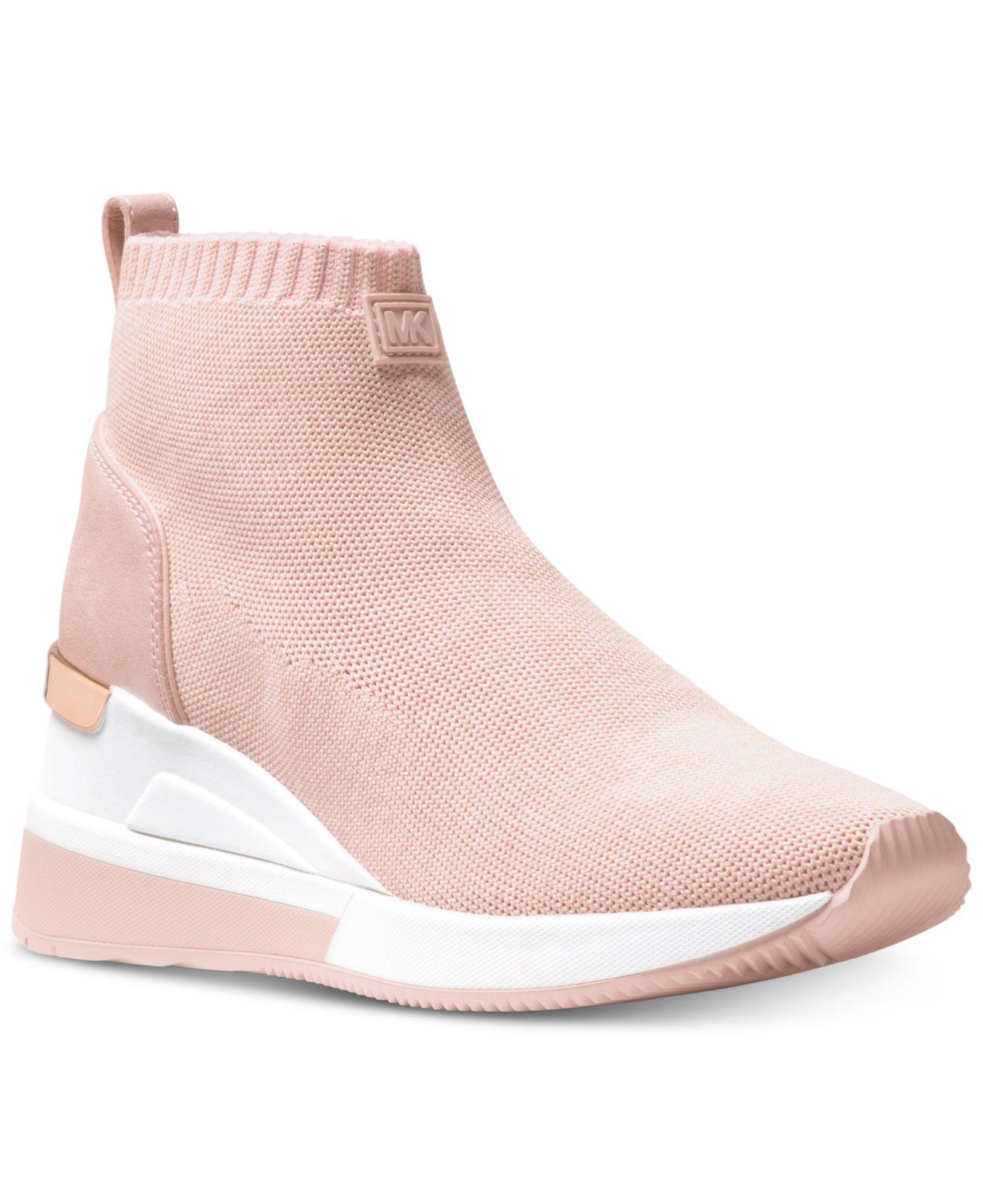 Michael Kors Michael Skyler Sneaker Booties in Pink | Lyst Canada