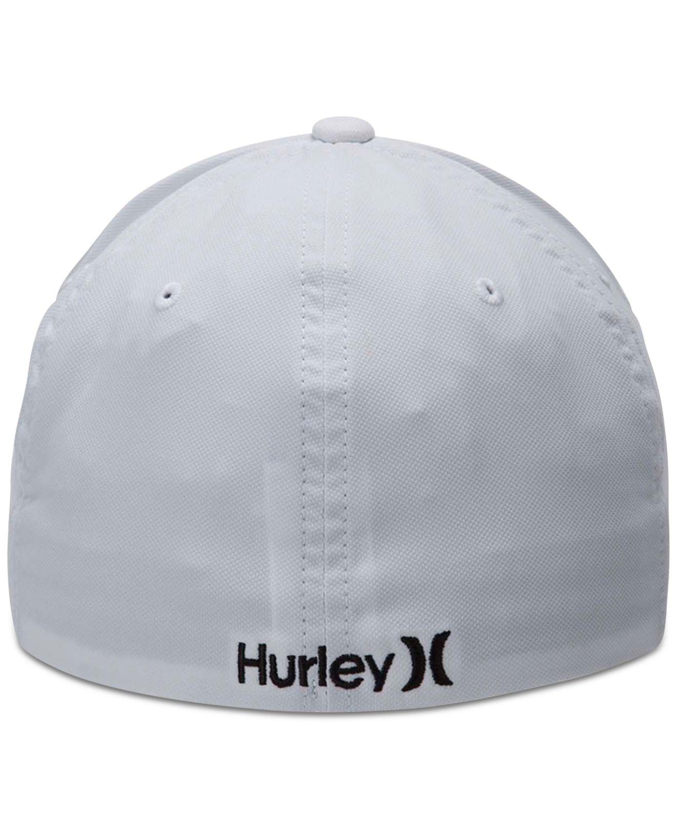 white hurley hat