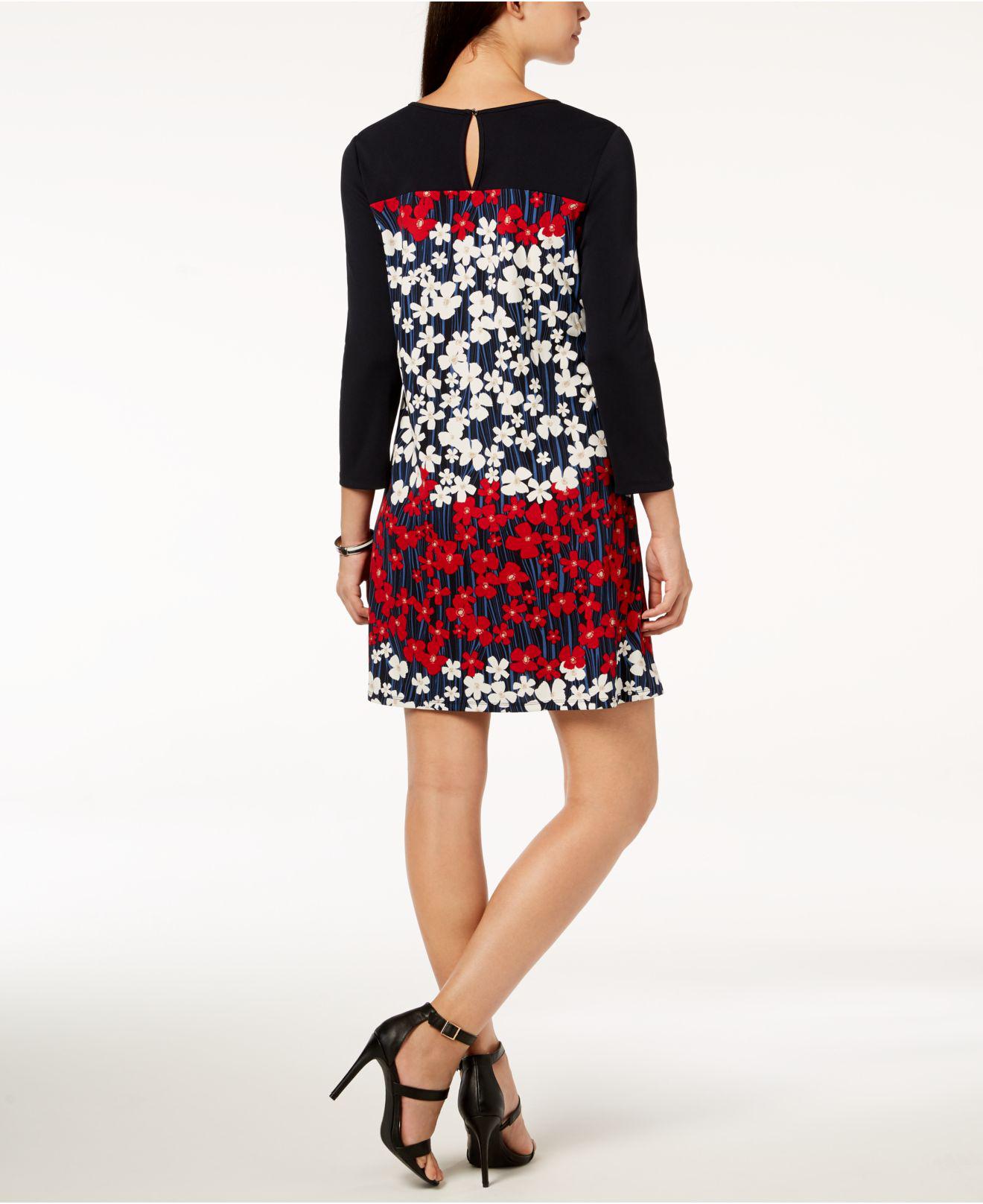 macys color block dress
