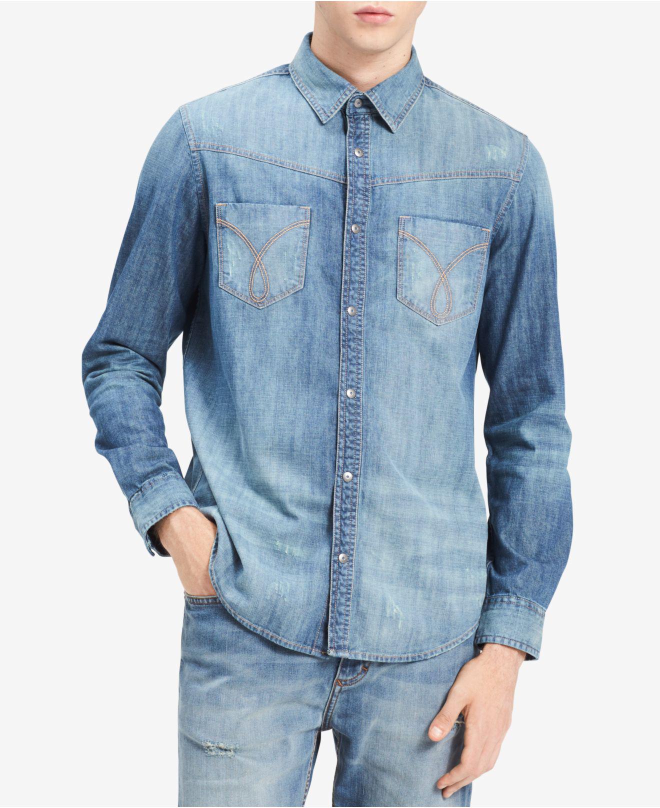 ck denim shirt