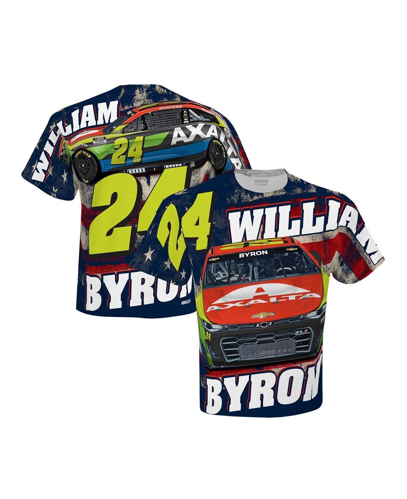Hendrick Motorsports Team Collection White William Byron Axalta Sublimated Patriotic Total Print T-shirt in Blue for Men Lyst