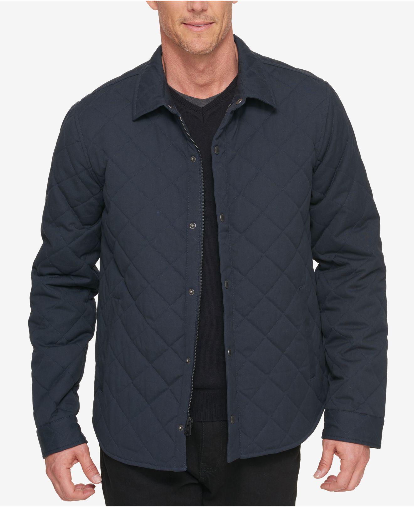 Levi's Synthetic Men's Diamond Quilt Shirt Jacket in Navy (Blue) for Men -  Lyst