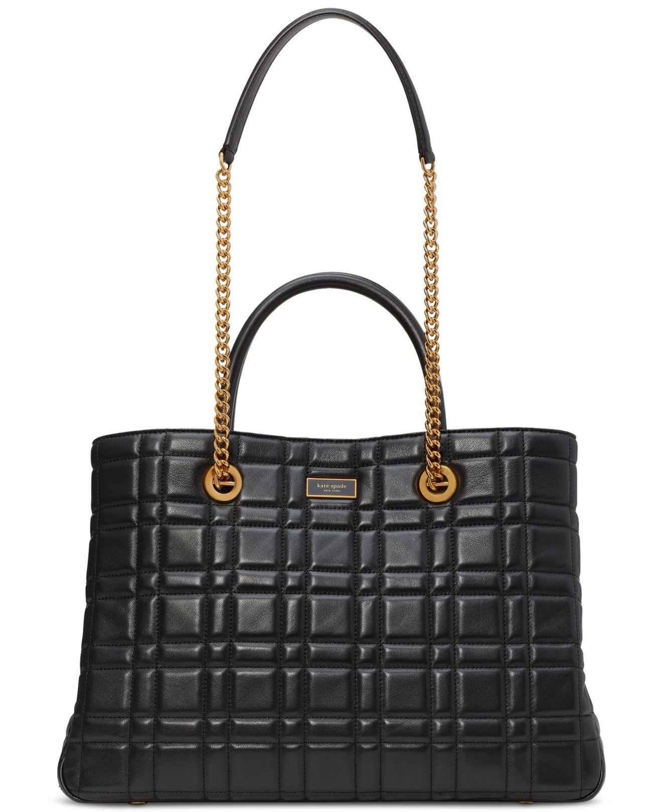 Kate Spade Evelyn Quilted Leather Medium Convertible Shopper Bag in