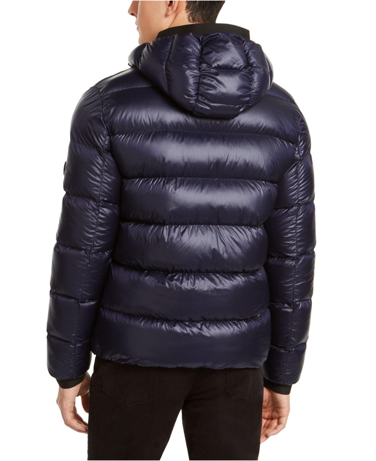 Calvin Klein Synthetic Slim-fit Hooded Water Resistant Down Jacket in ...