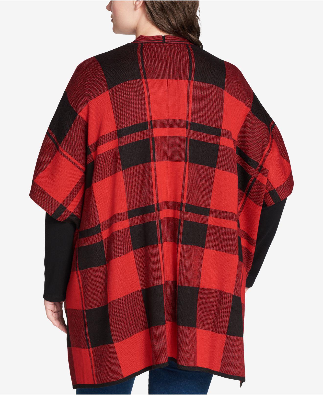 plus size buffalo plaid jacket