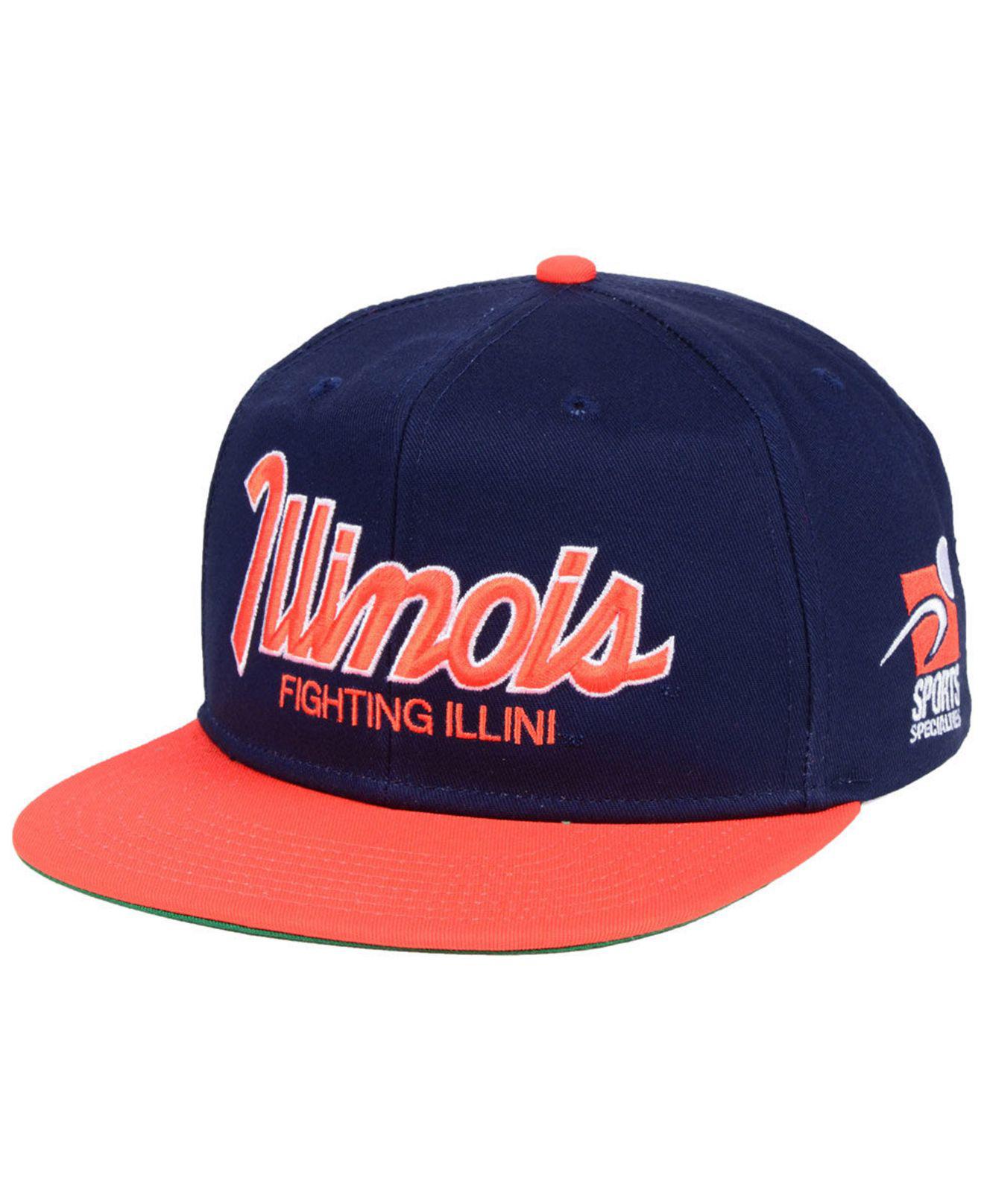 Nike Cotton Illinois Fighting Illini Sport Specialties Snapback Cap in