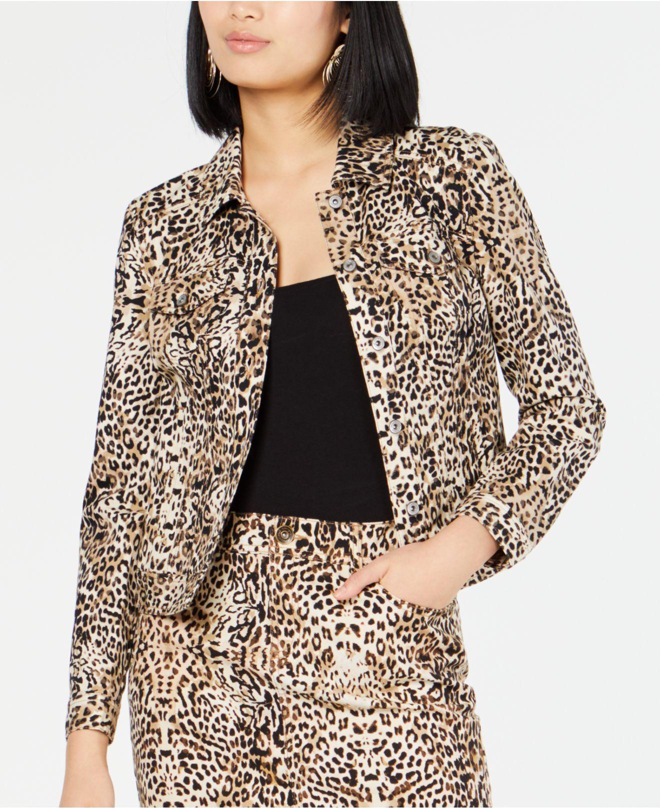 macys leopard print coat