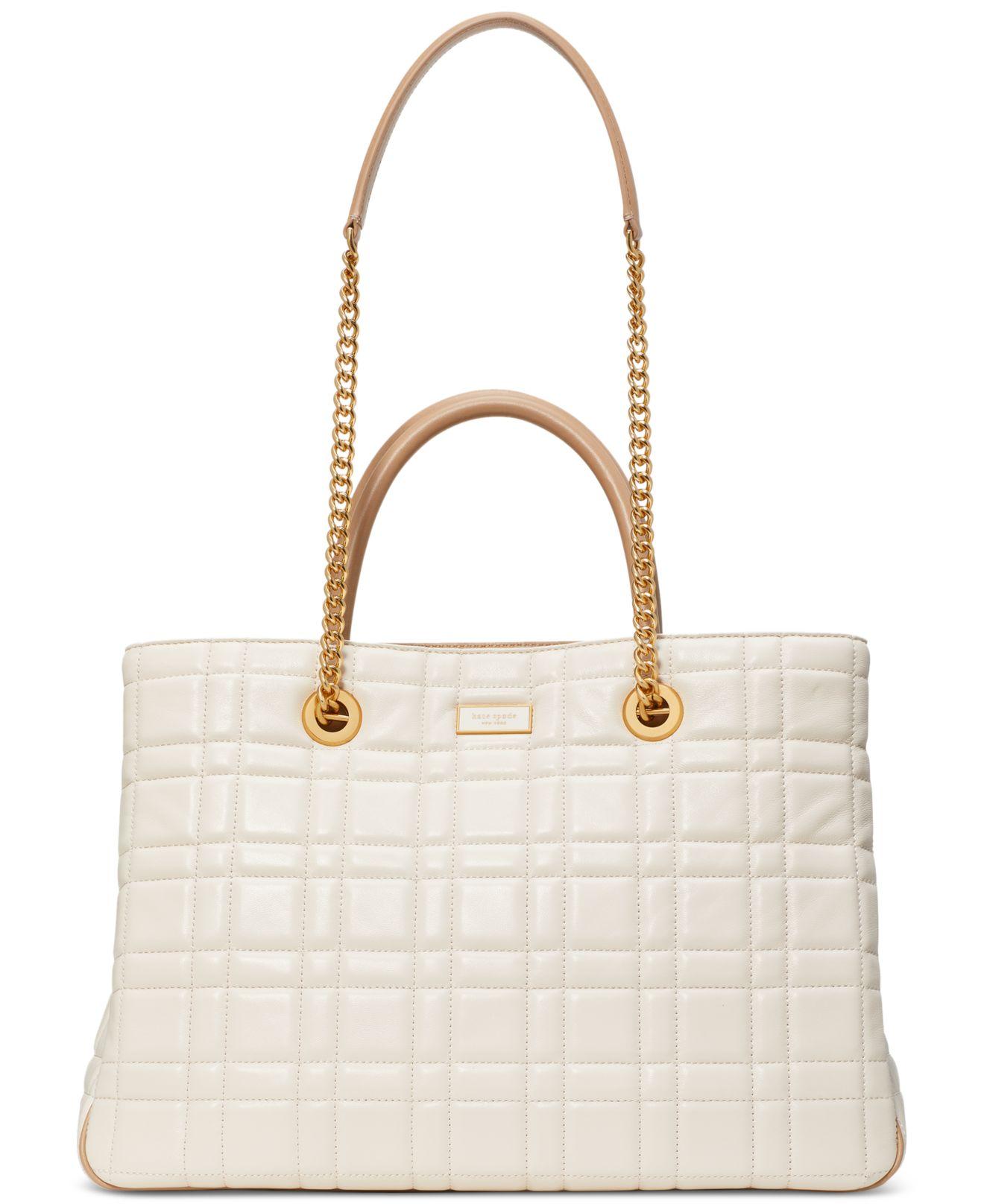 Kate Spade Evelyn Quilted Leather Medium Convertible Shopper Bag in