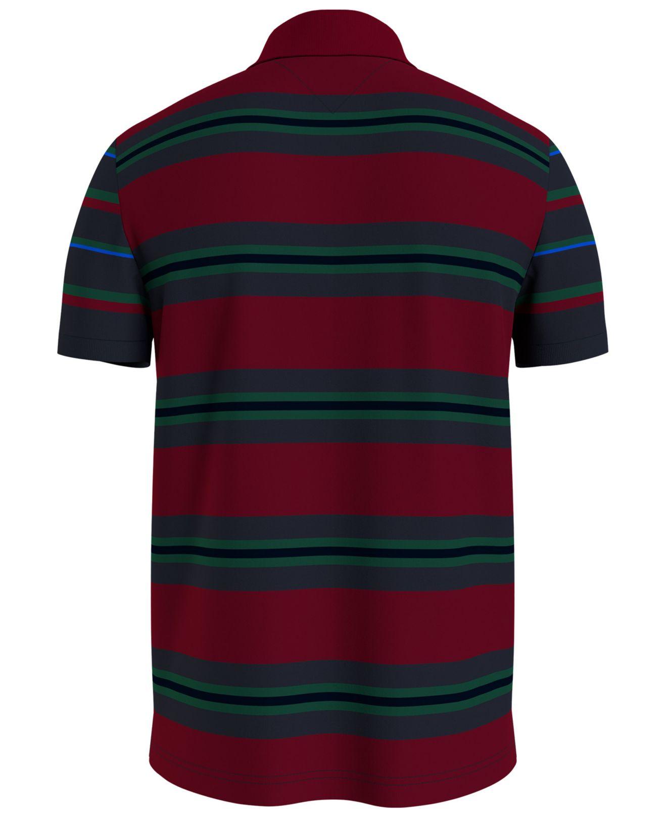 Tommy Hilfiger Men's Black, White San Francisco 49ers Varsity Stripe Rugby Long  Sleeve Polo Shirt - Macy's