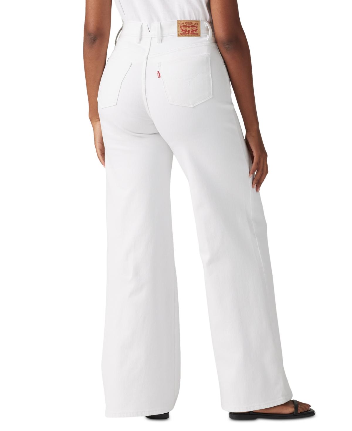 Levi's 318 Shaping Stellar-stretch Wide-leg Jeans in White Lyst