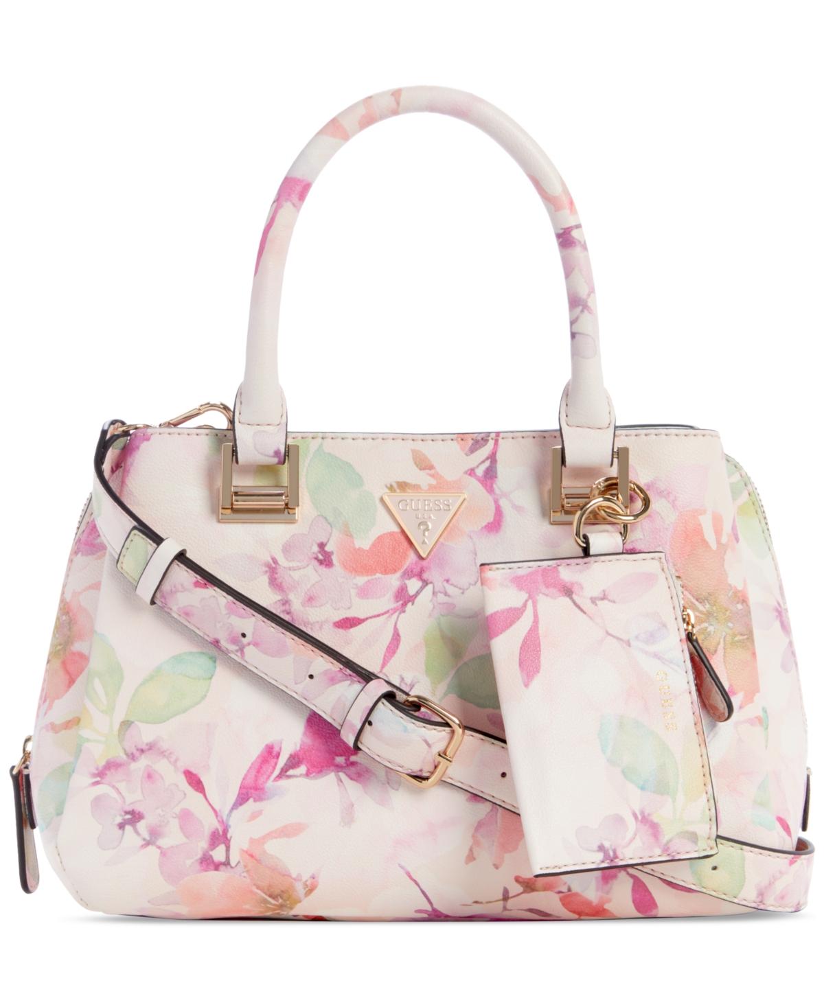 Guess Clai Small Girlfriend Satchel in Pink Lyst