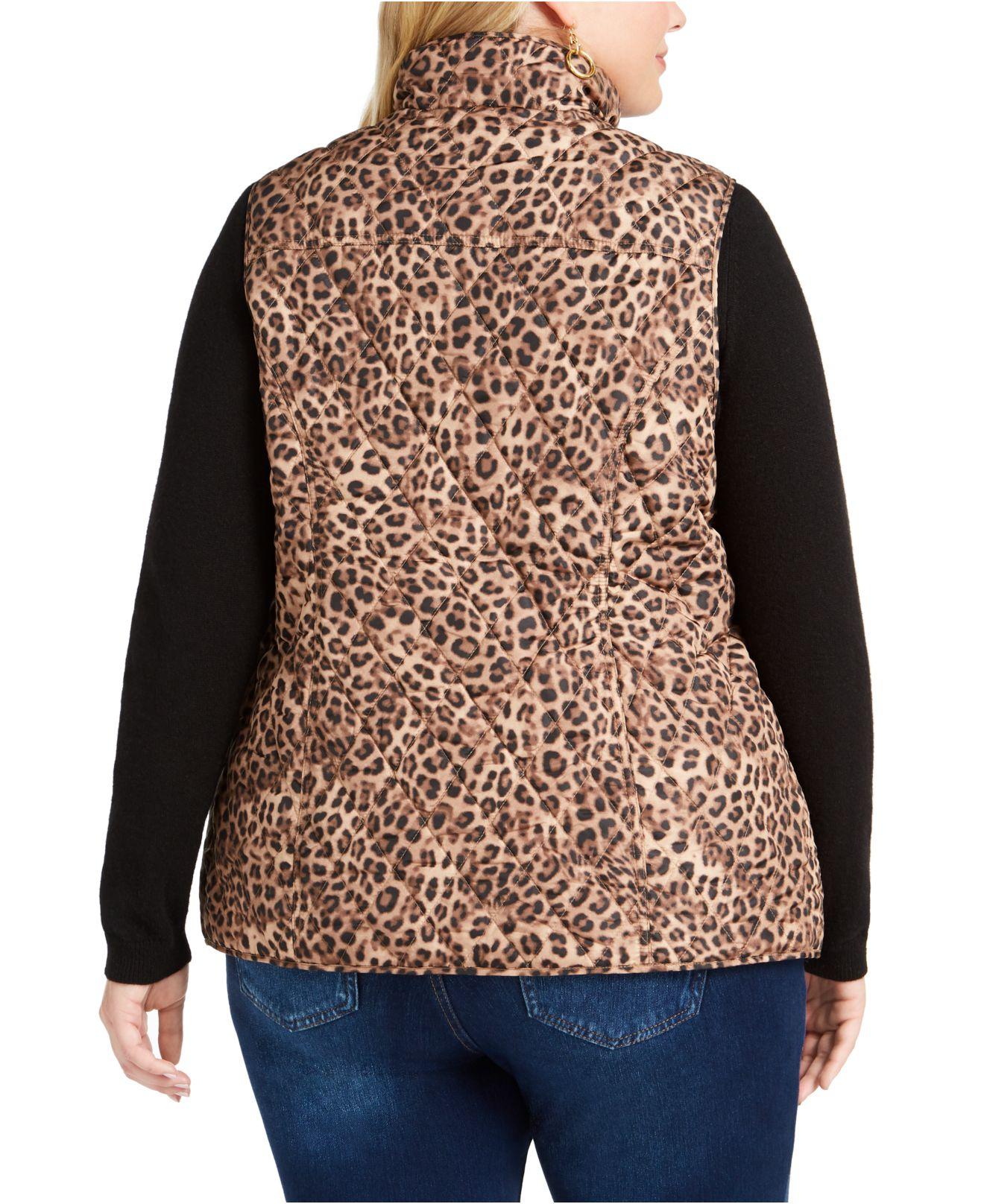 macys plus size vest