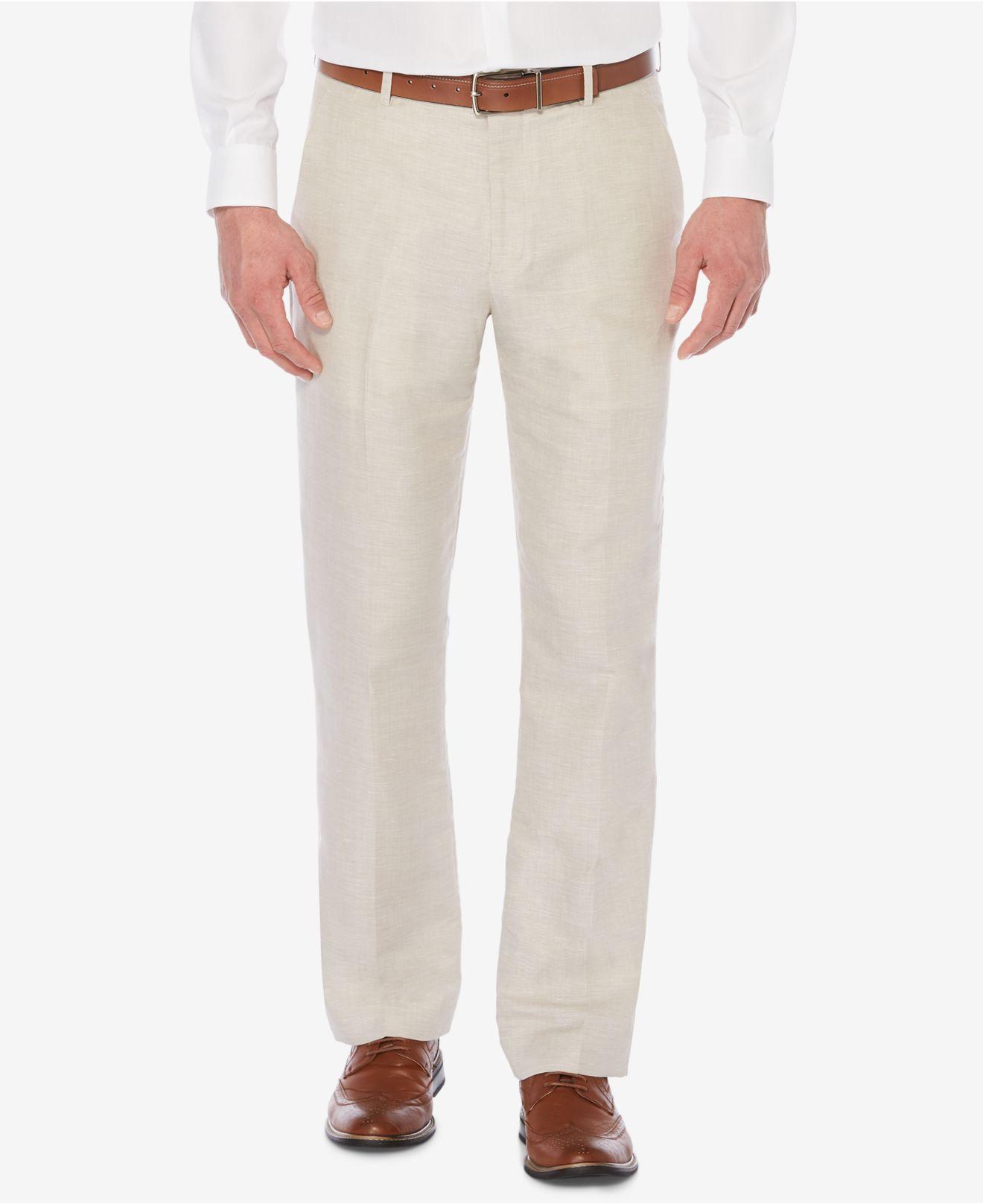 Perry Ellis Big & Tall Linen Pants in Natural for Men - Save 53% - Lyst