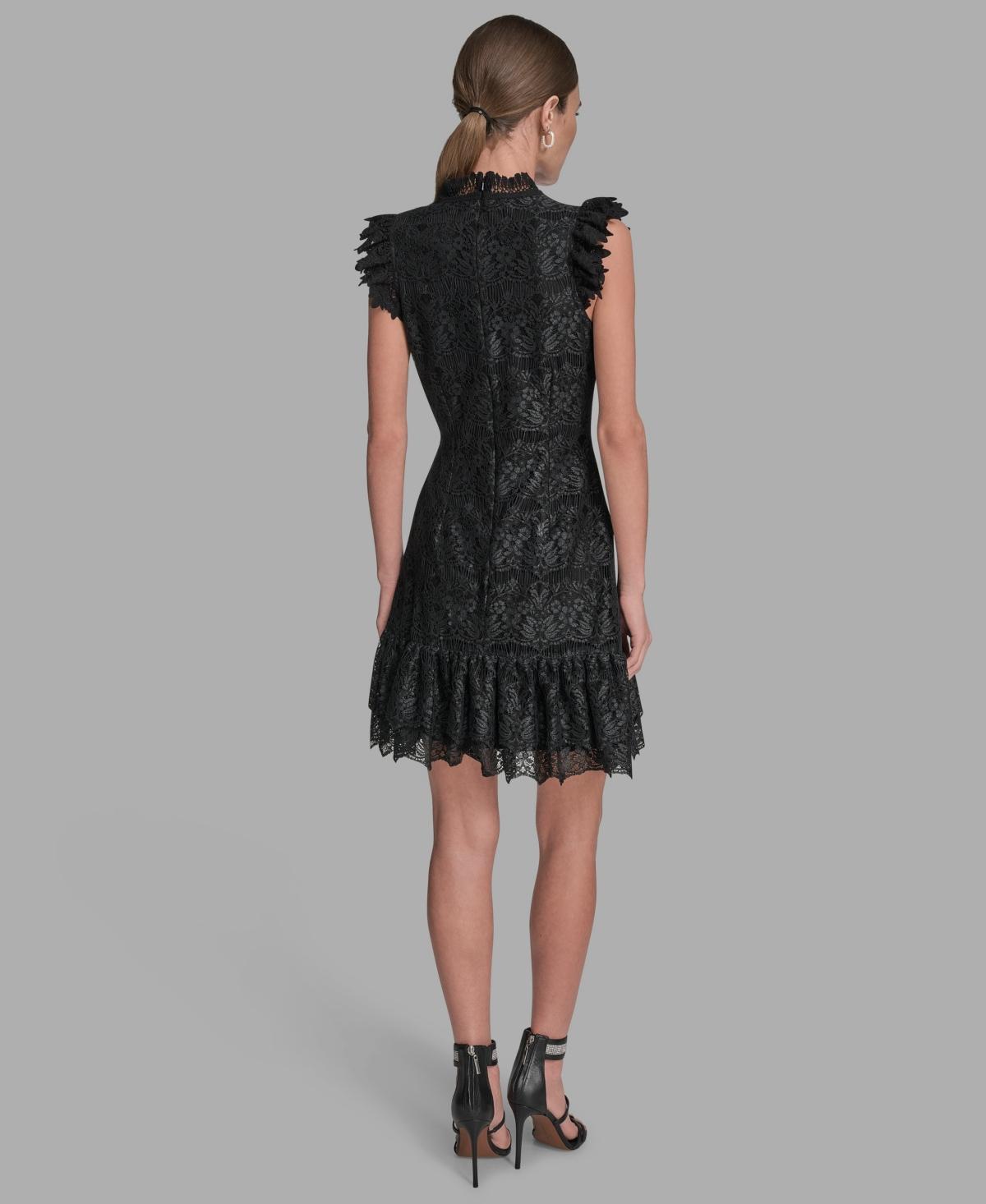 bebe tiered lace midi dress Bebe Women's Illusion Lace Midi Dress
