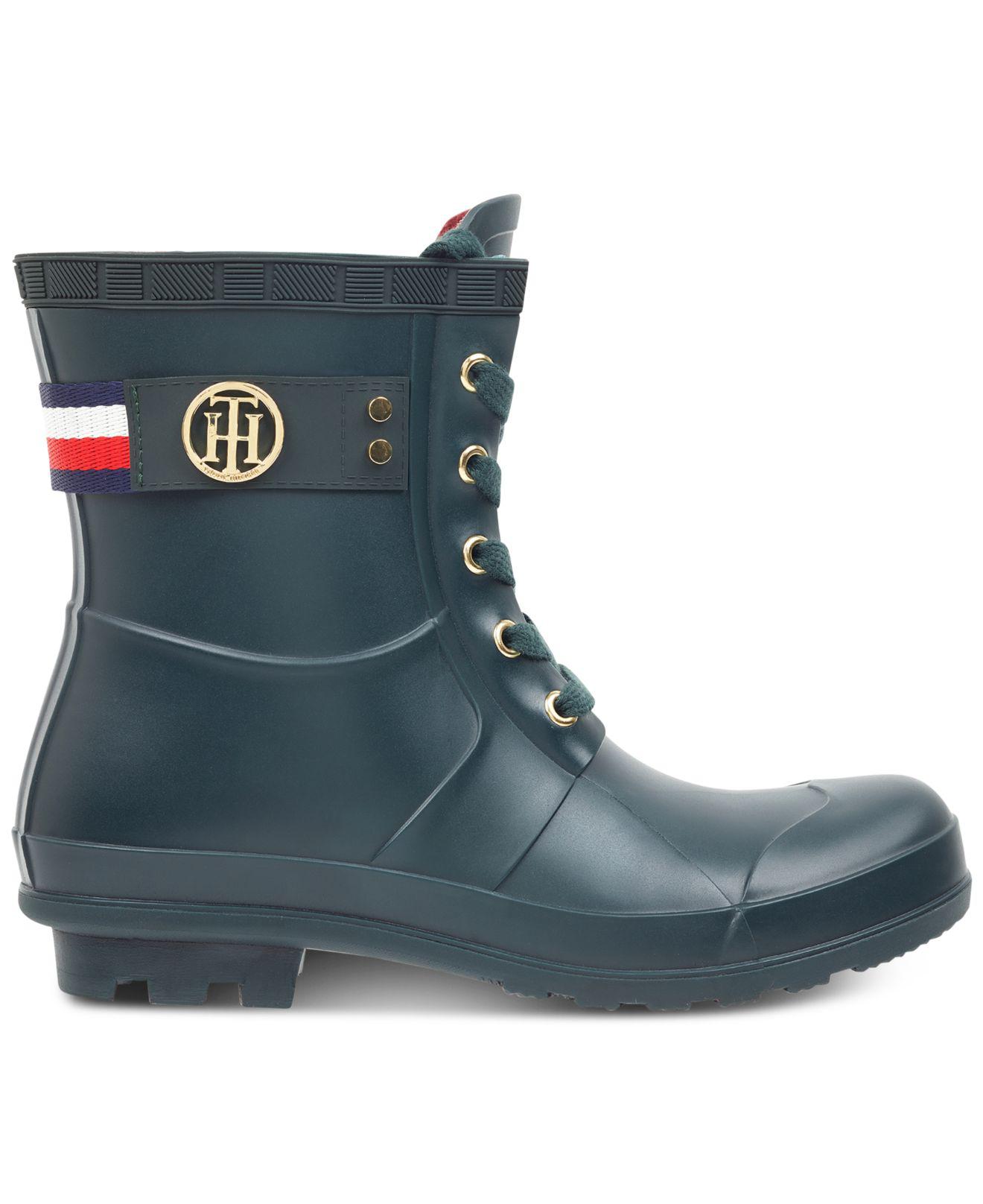 tommy hilfiger trineti rain boots